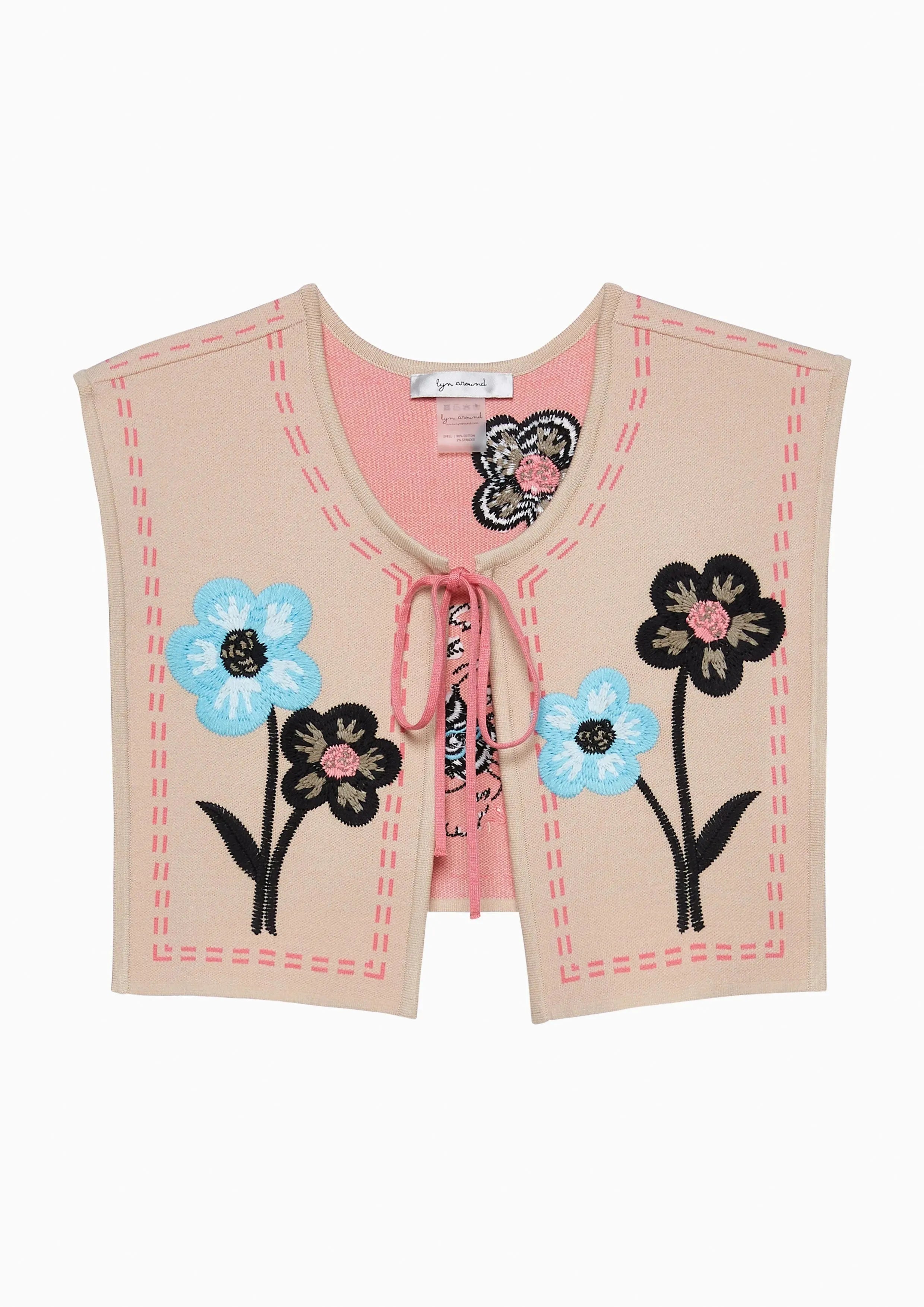 Embroidered Vest Scarf Lost In Museum Collection