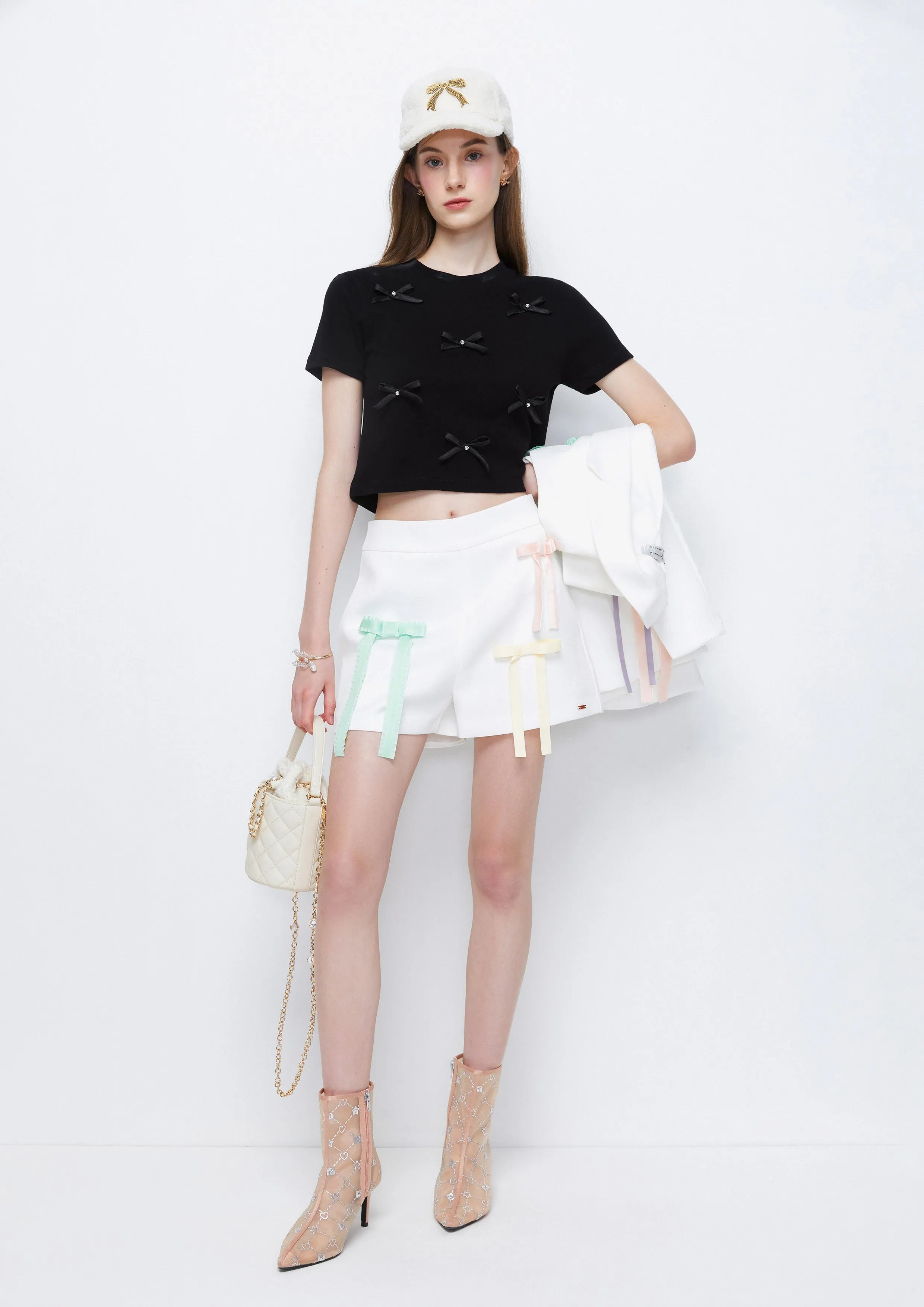 Satin Ribbon Shorts Fluffy Dreamer Collection