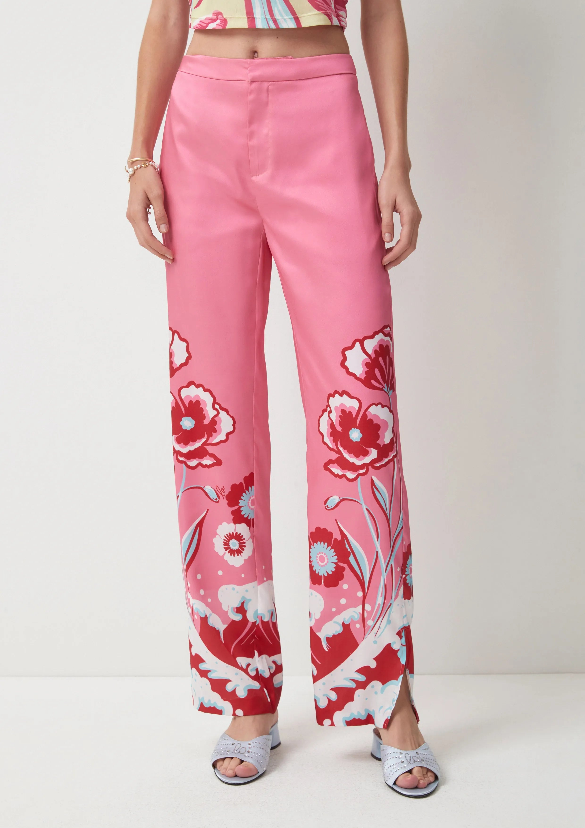 Print Trousers Symphony of Petals