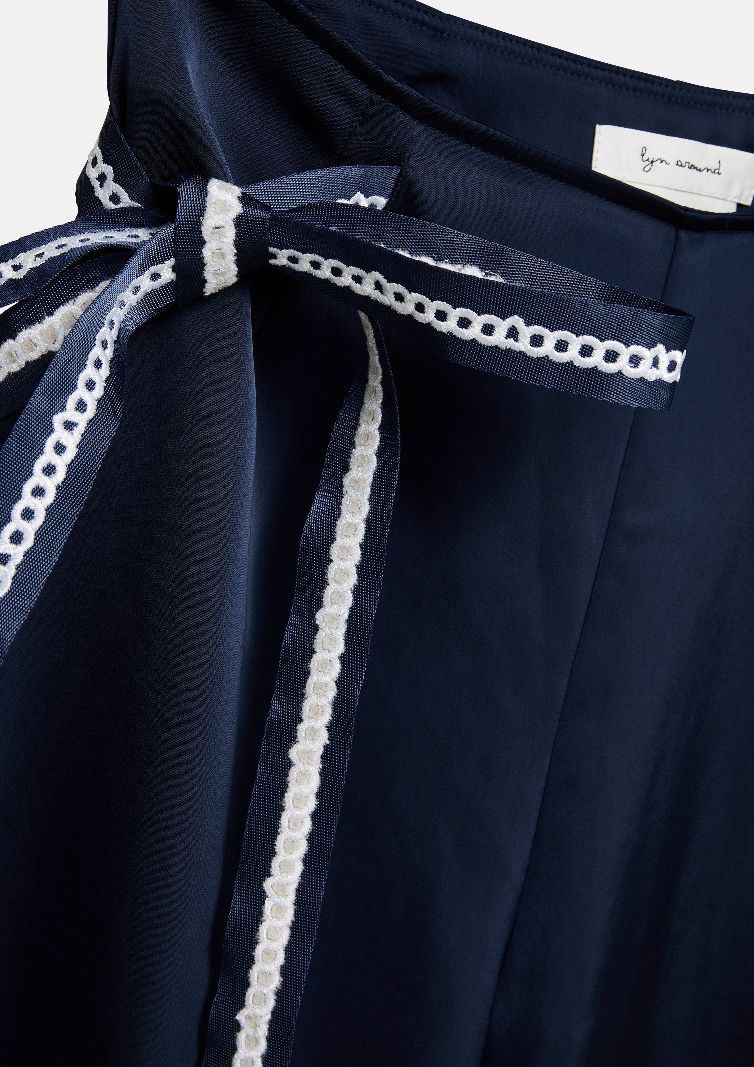 Bow Tie Wide-Leg Pants Dreamscape Memories