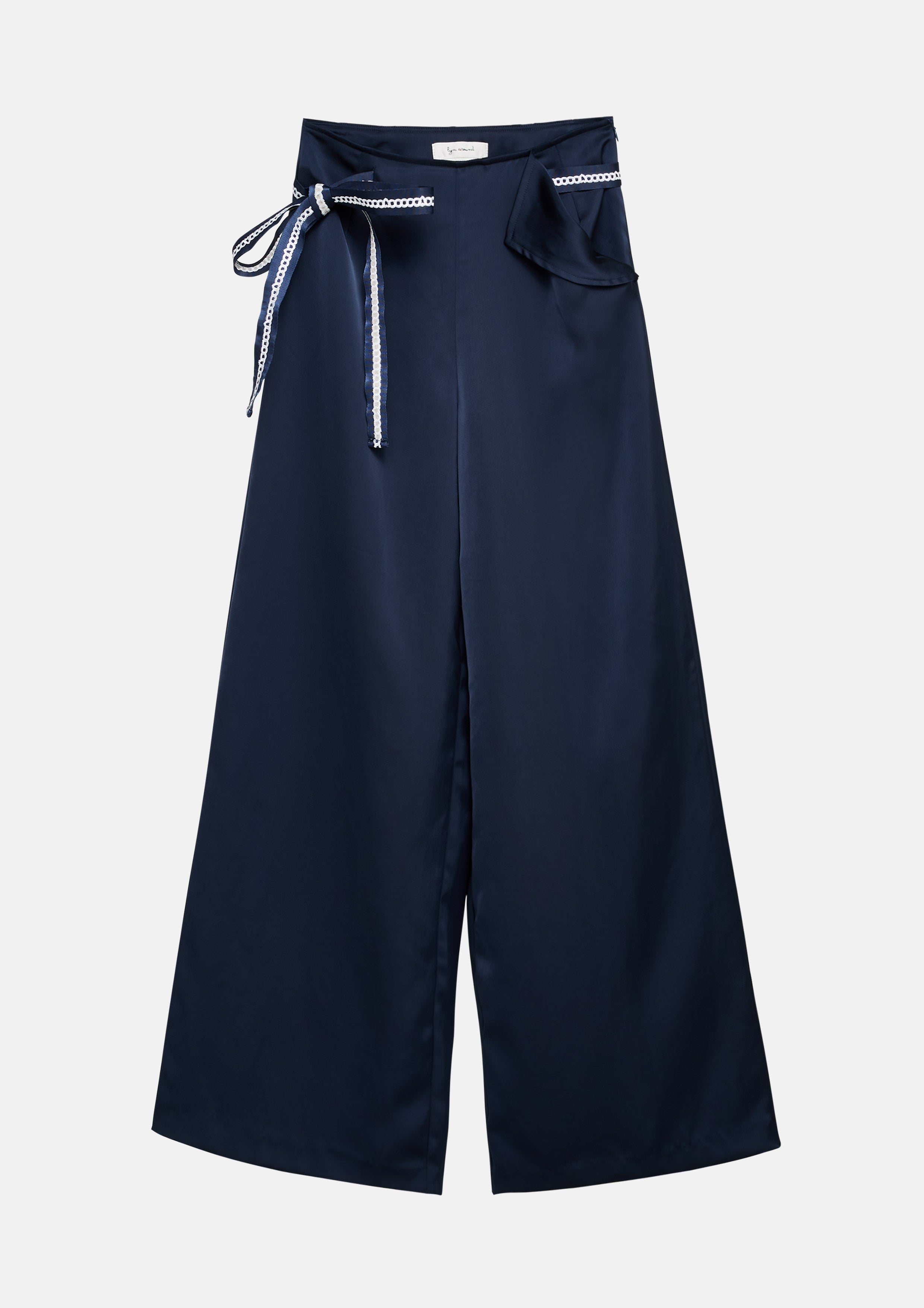 Bow Tie Wide-Leg Pants Dreamscape Memories