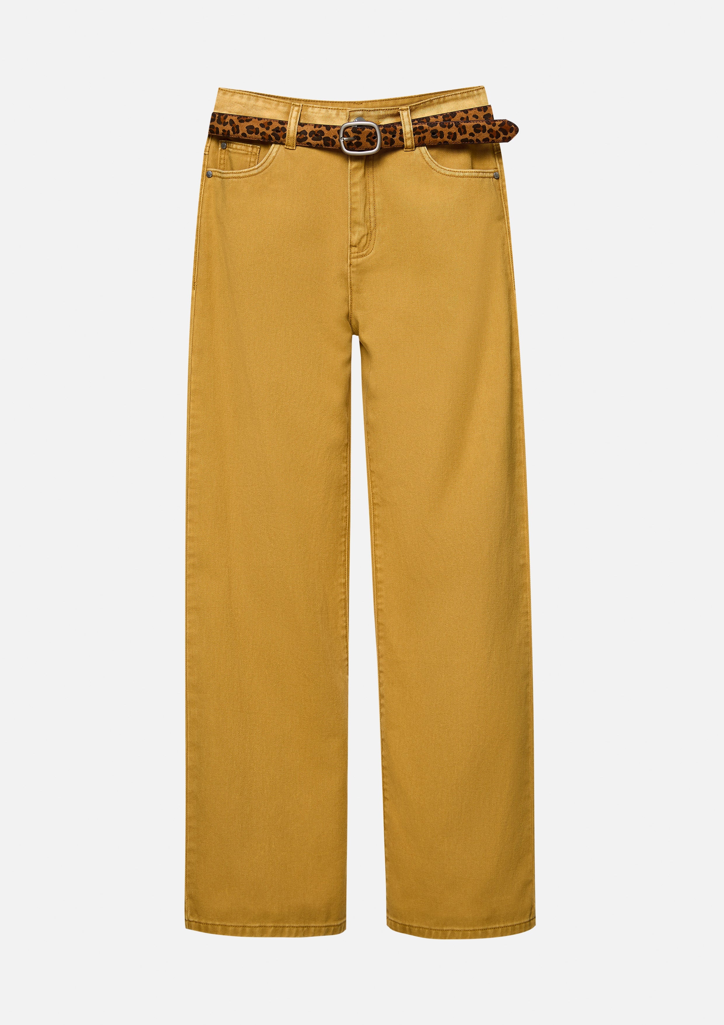Pants With Leopard Buckle Safari Vibes