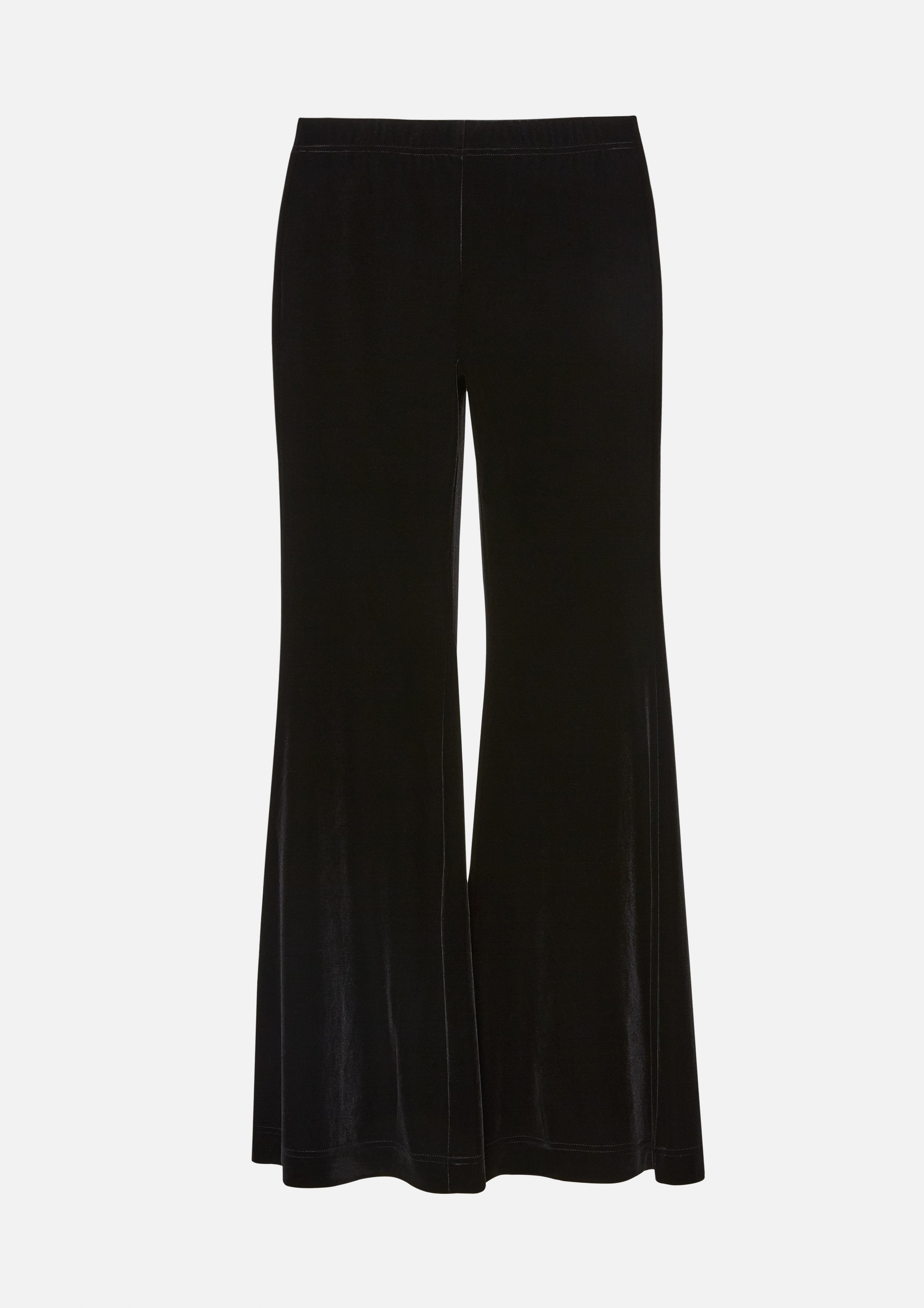 Velvet Flare Pants White Horizon