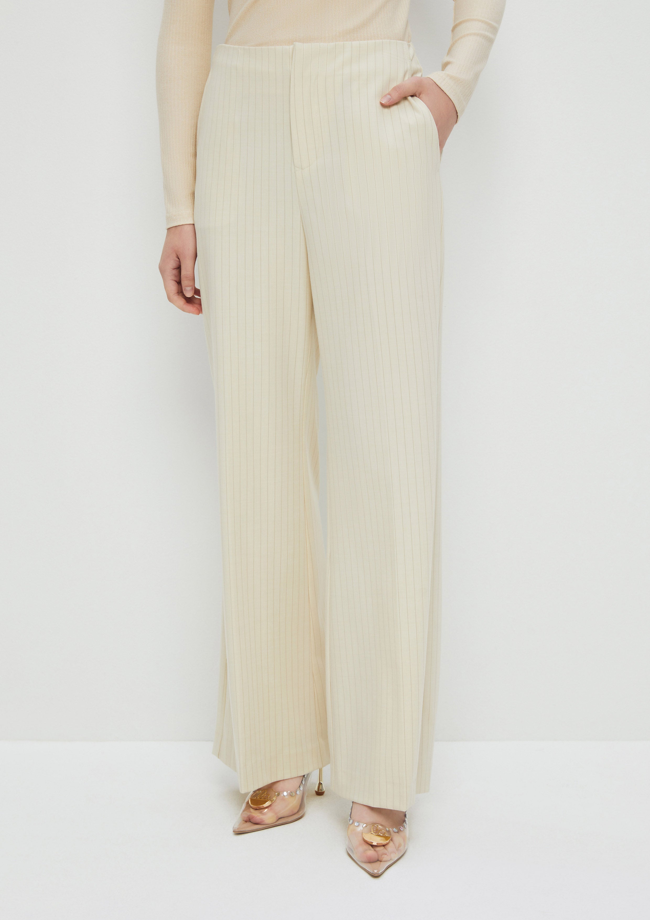 Stripe Wide Legs Pants Enchanted Forest