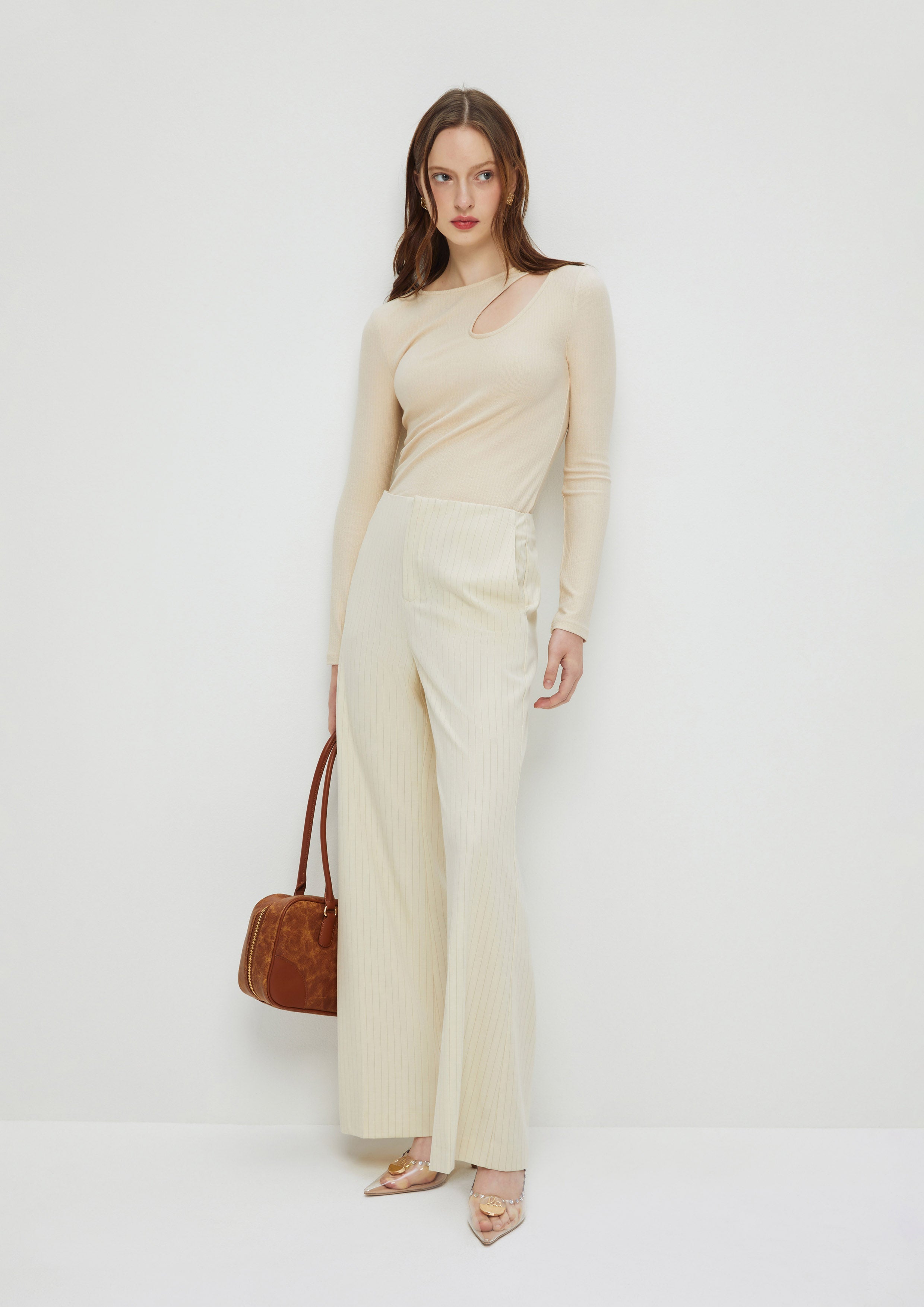 Stripe Wide Legs Pants Enchanted Forest