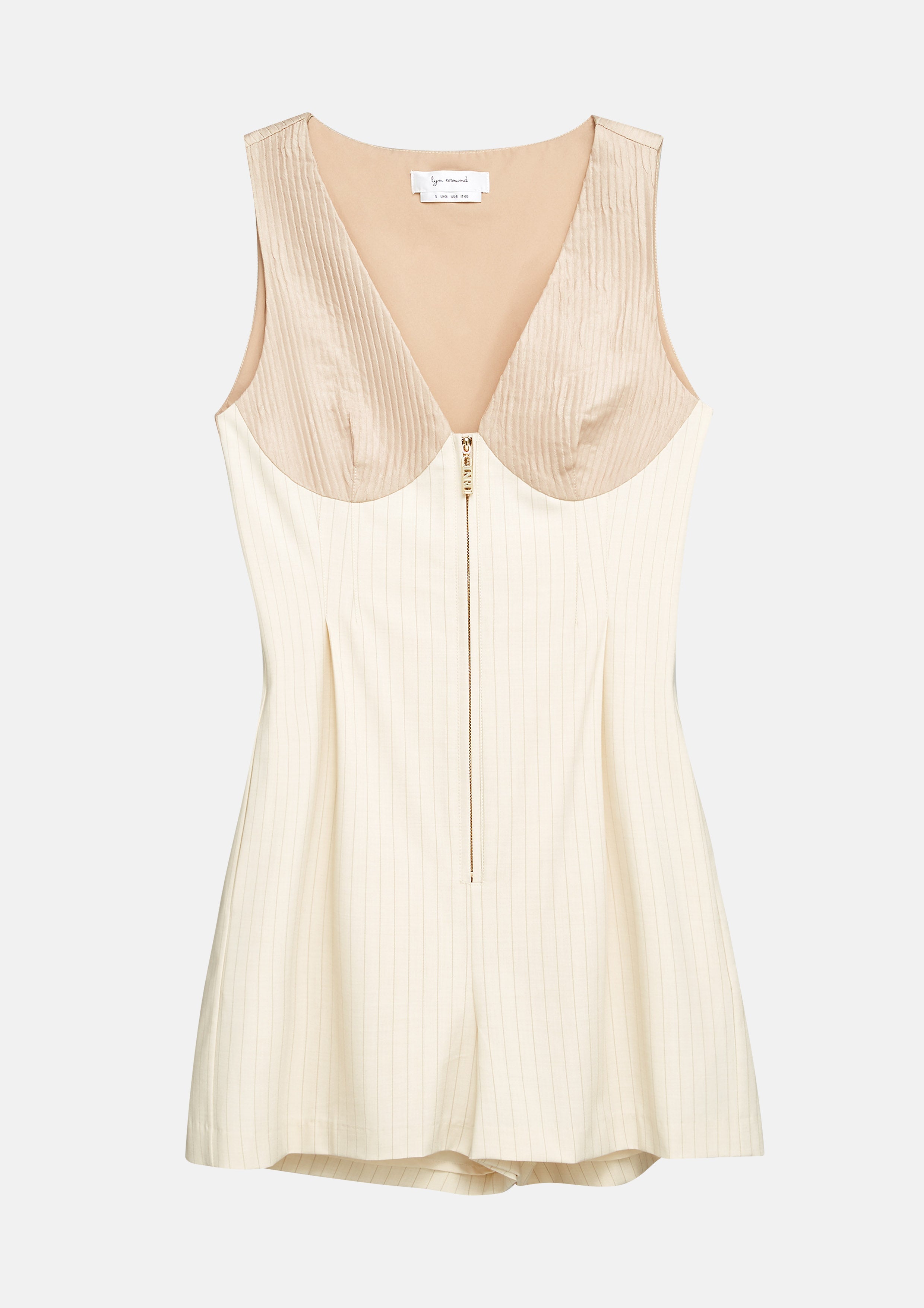 Sleeveless Stripe Romper Enchaned Forest