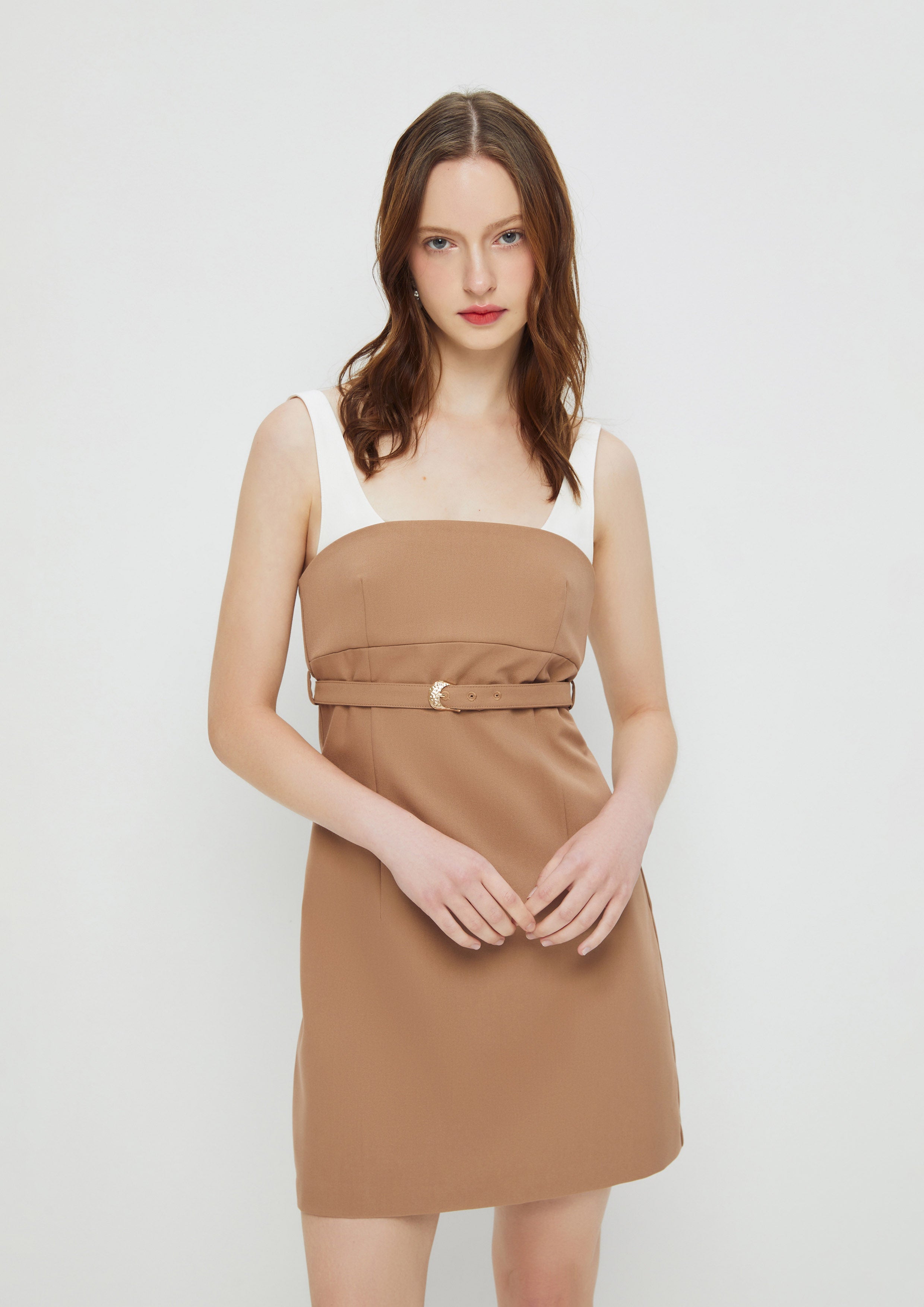 Layered Mini Dress Amid Bloom And Savannah