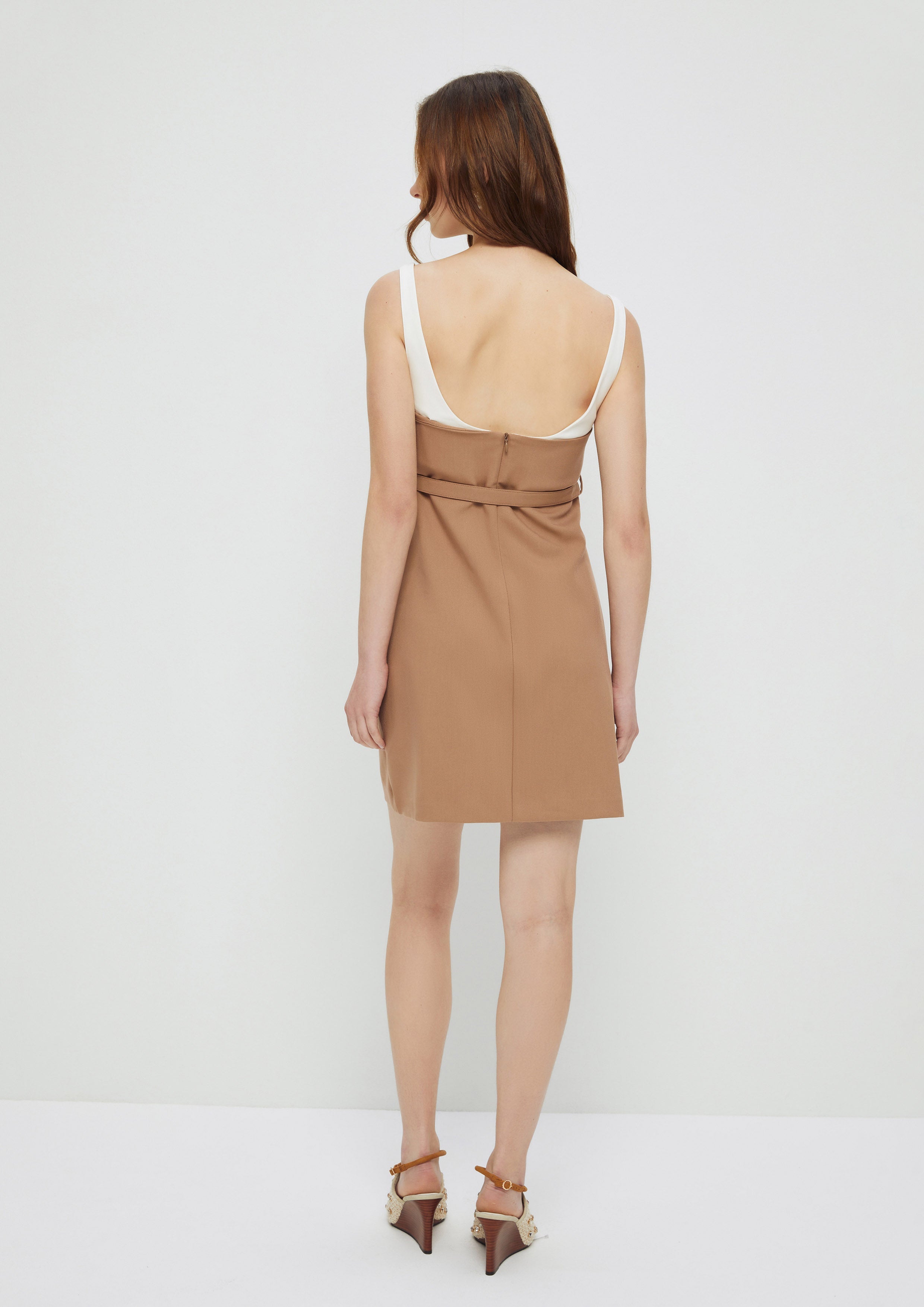 Layered Mini Dress Amid Bloom And Savannah