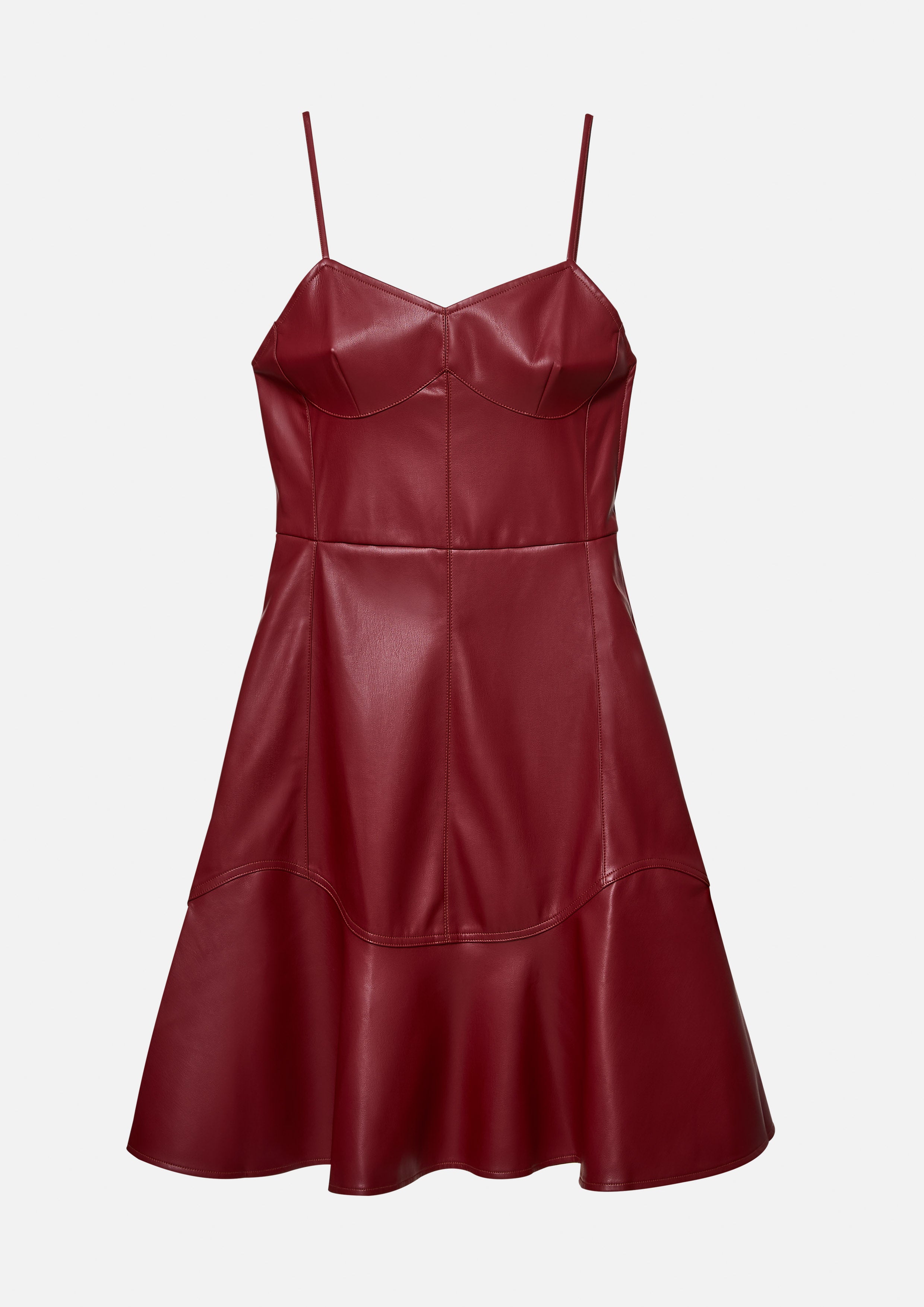 Leather Mini Dress Whisper of The Song Birds
