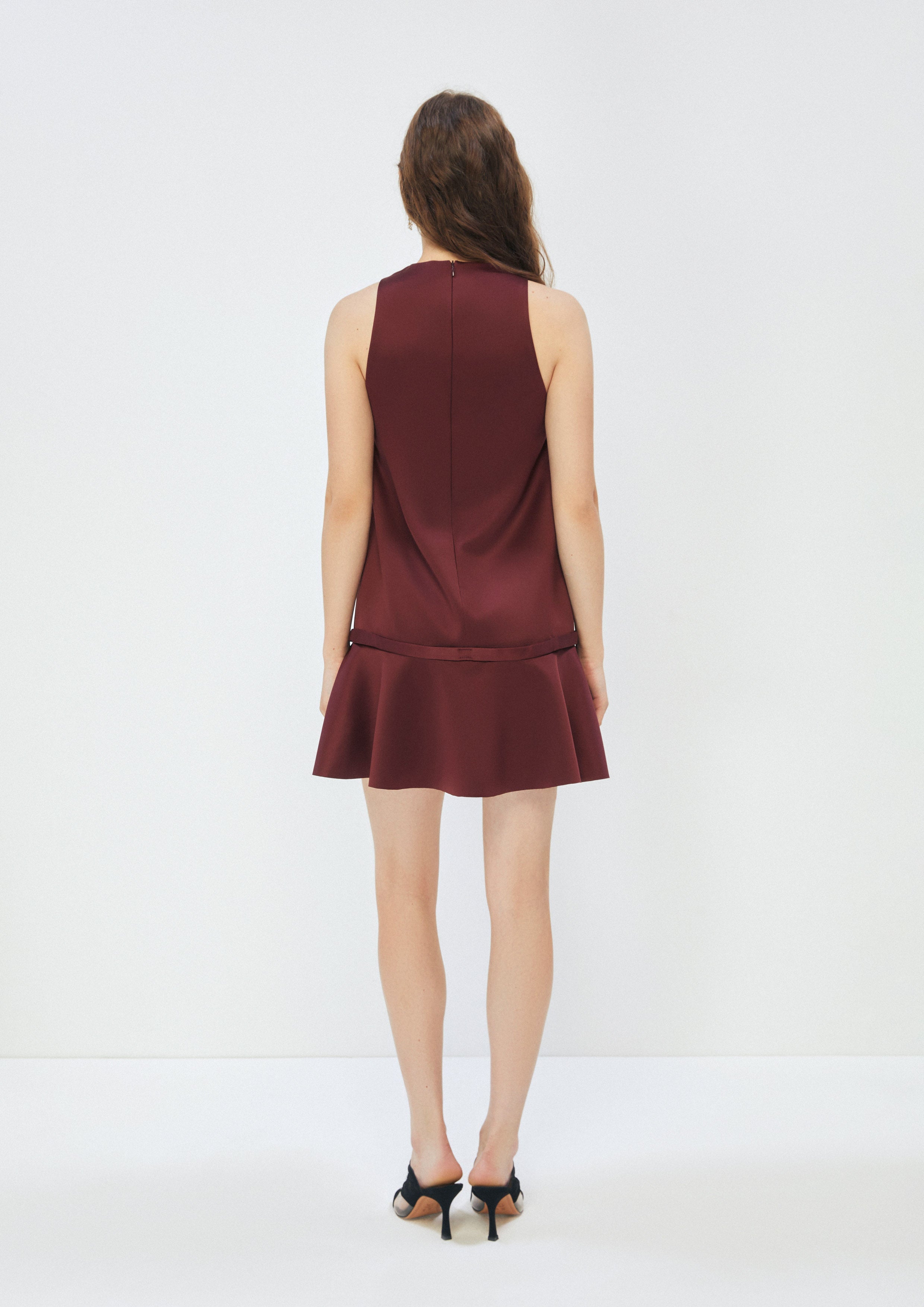 Sleeveless Mini Dress Whisper of The Song Birds