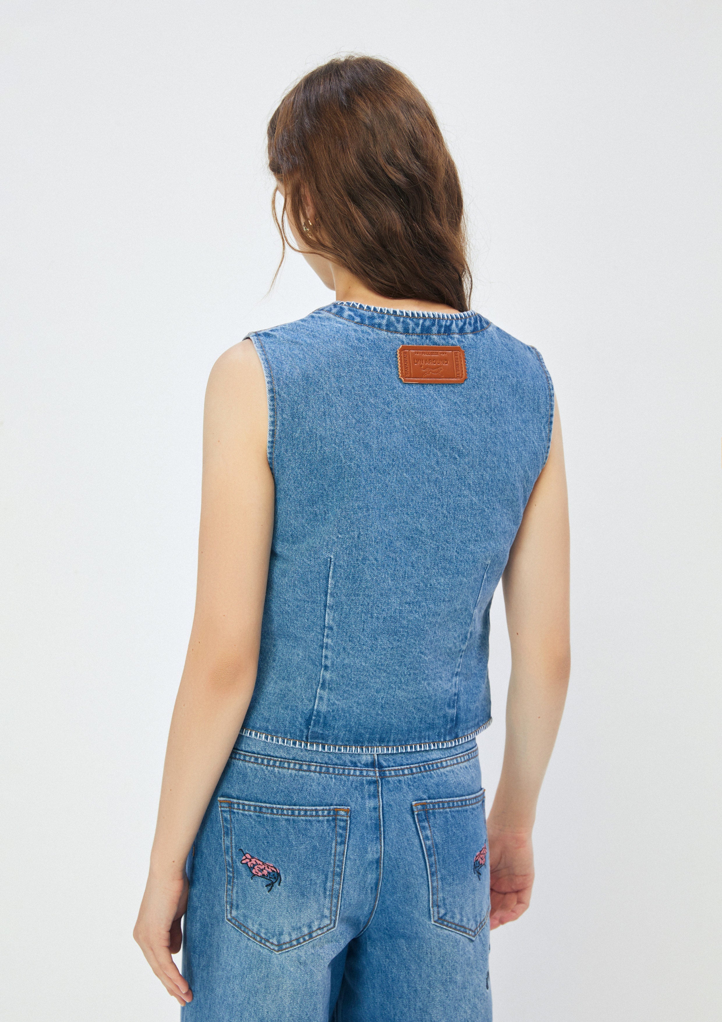 Animal Embroidery Denim Vest Africa's Finest
