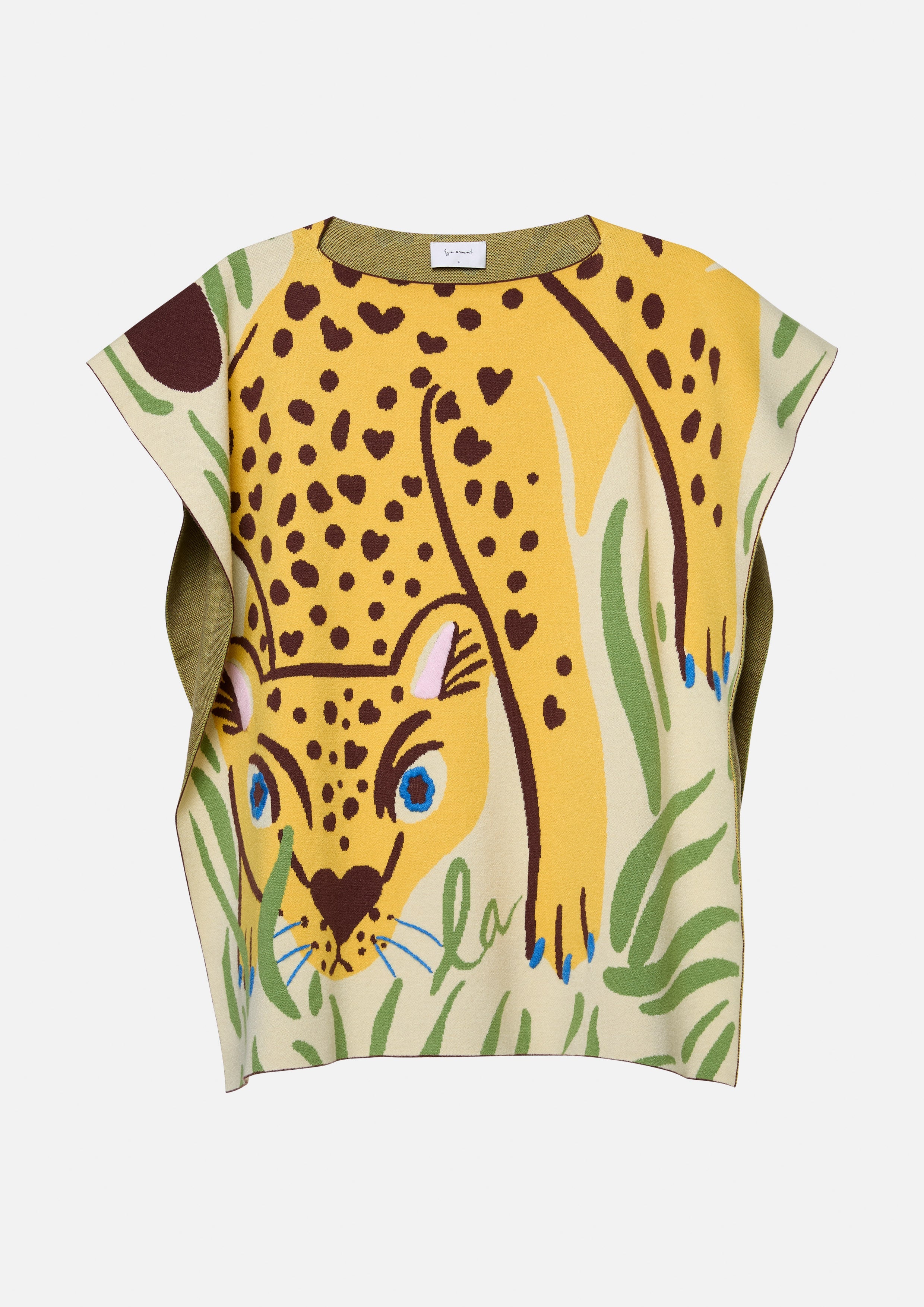 Leopard Graphic Knit Vest
