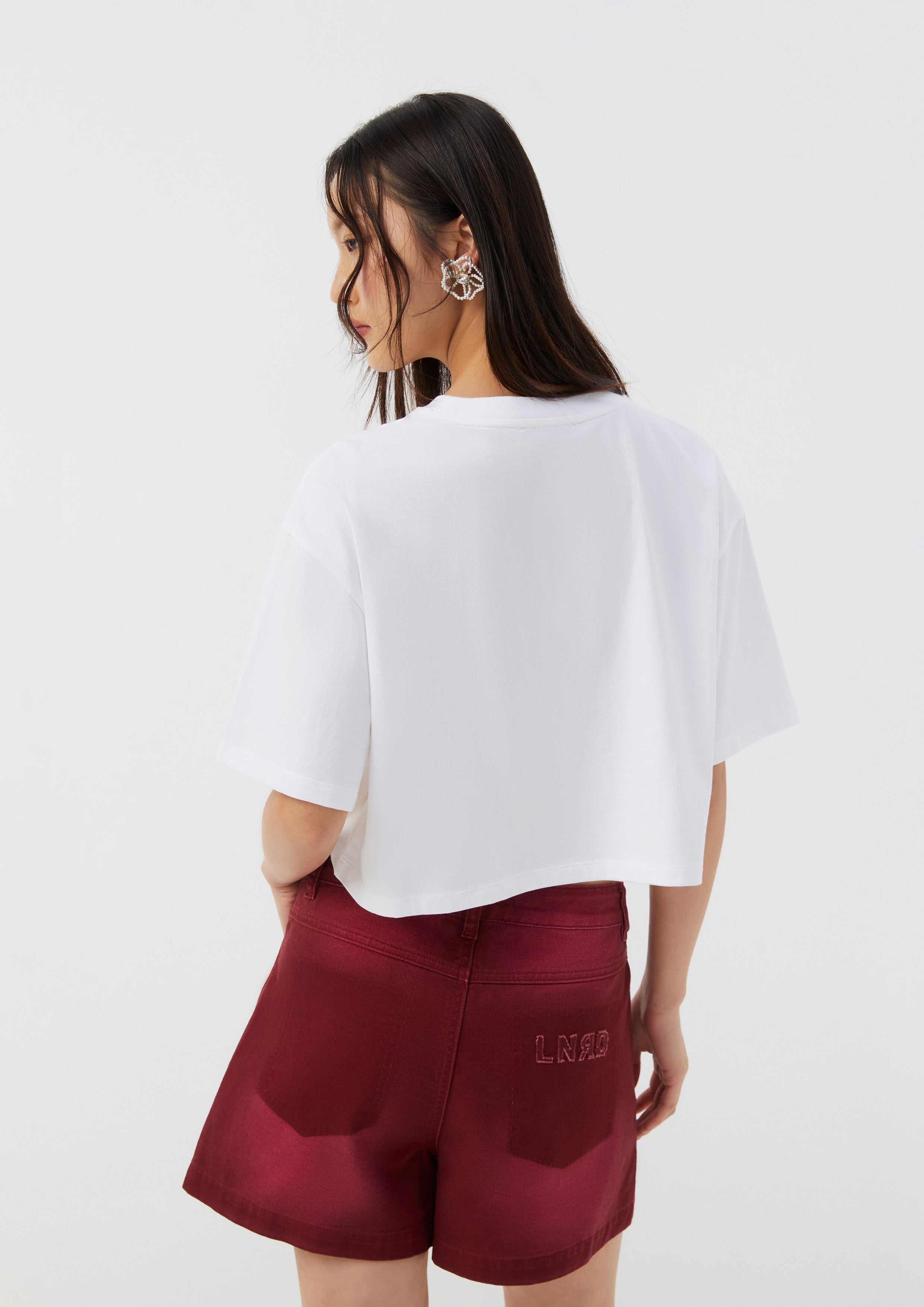 เสื้อครอป ลายยีราฟ