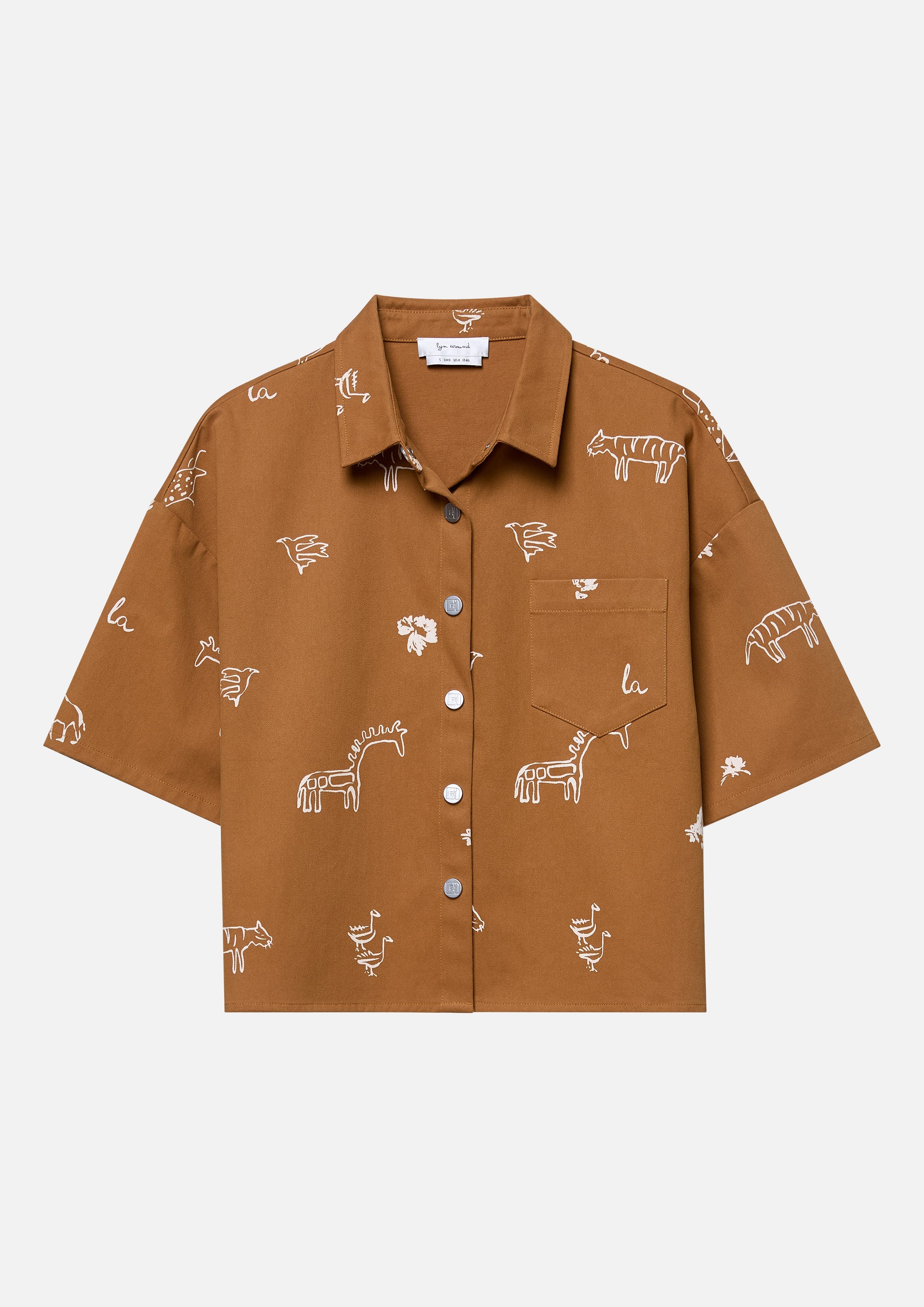 Animal Print Short Sleeve Shirt Africa's Finest
