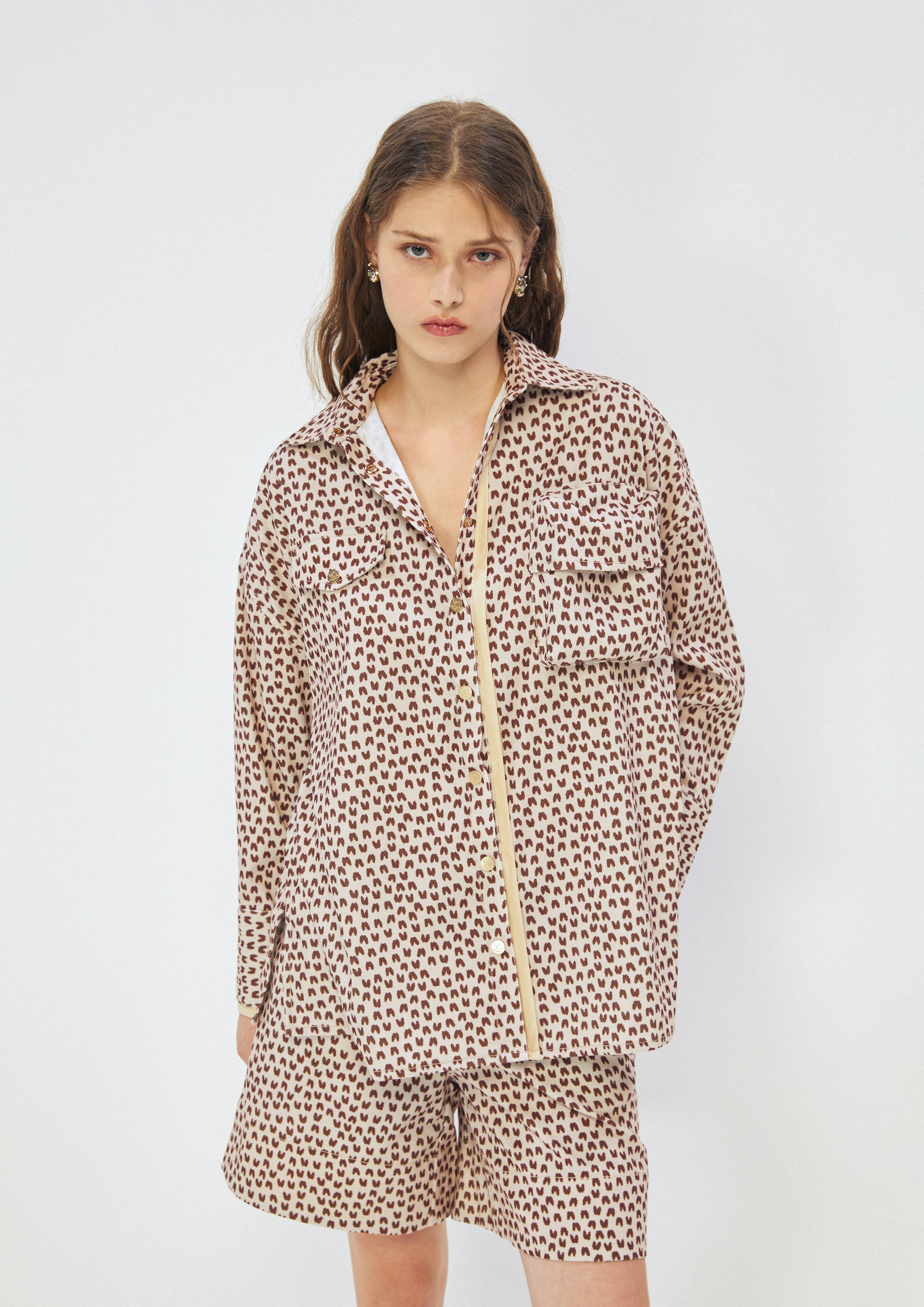 Safari Print Long Sleeve Shirt Comfy Spots