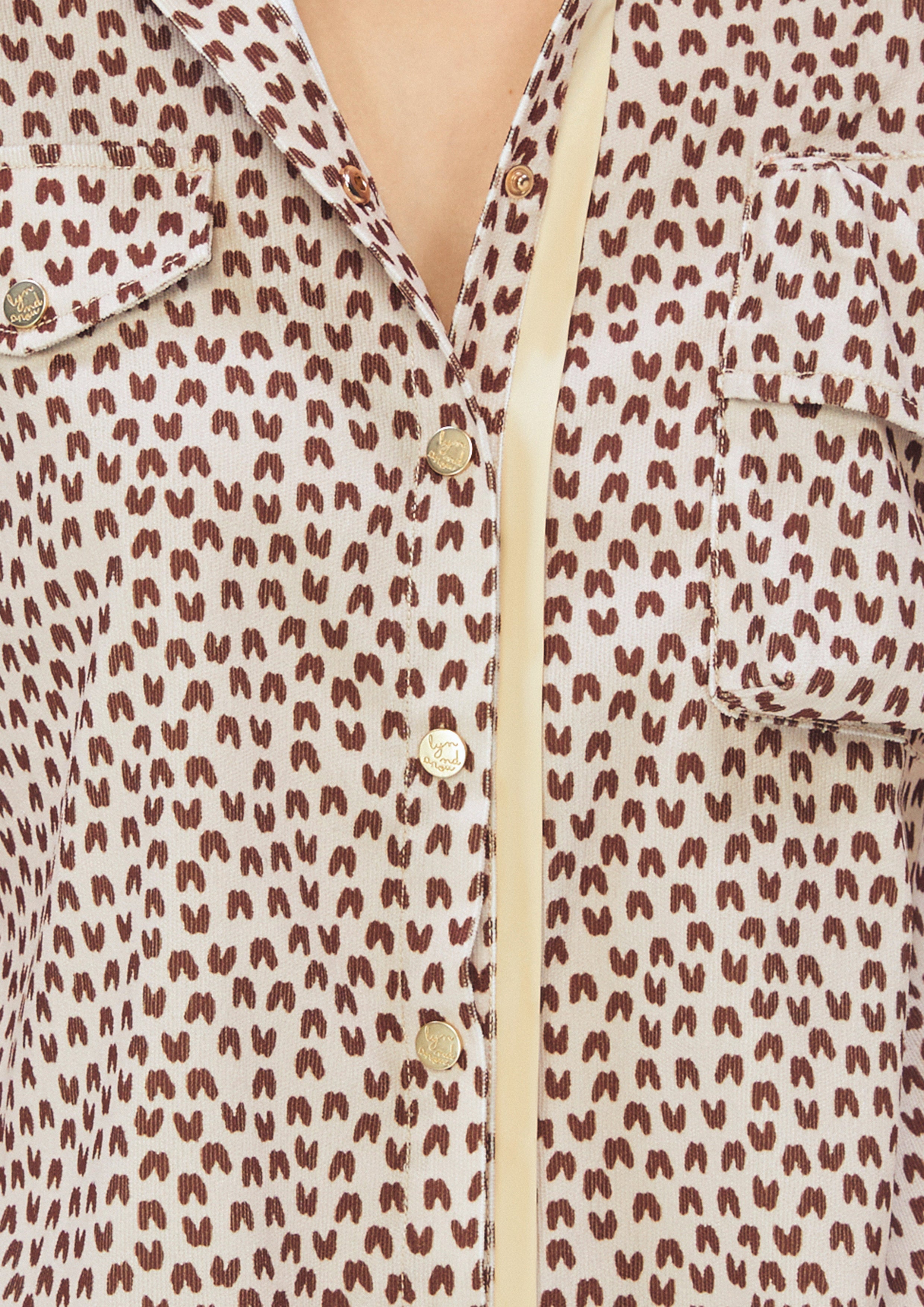 Safari Print Long Sleeve Shirt Comfy Spots