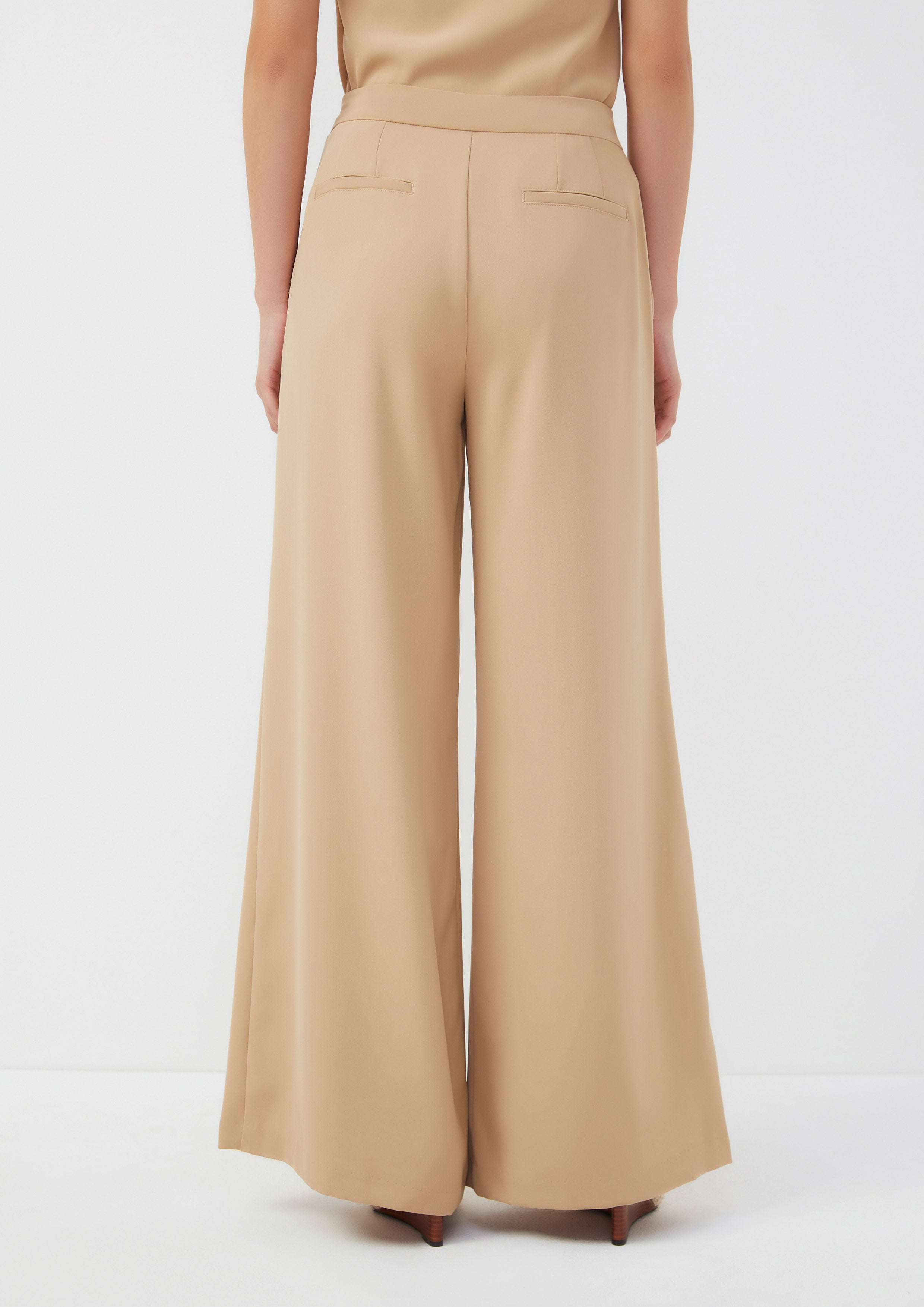 Pleated Wide-Leg Trousers Posh Escapade
