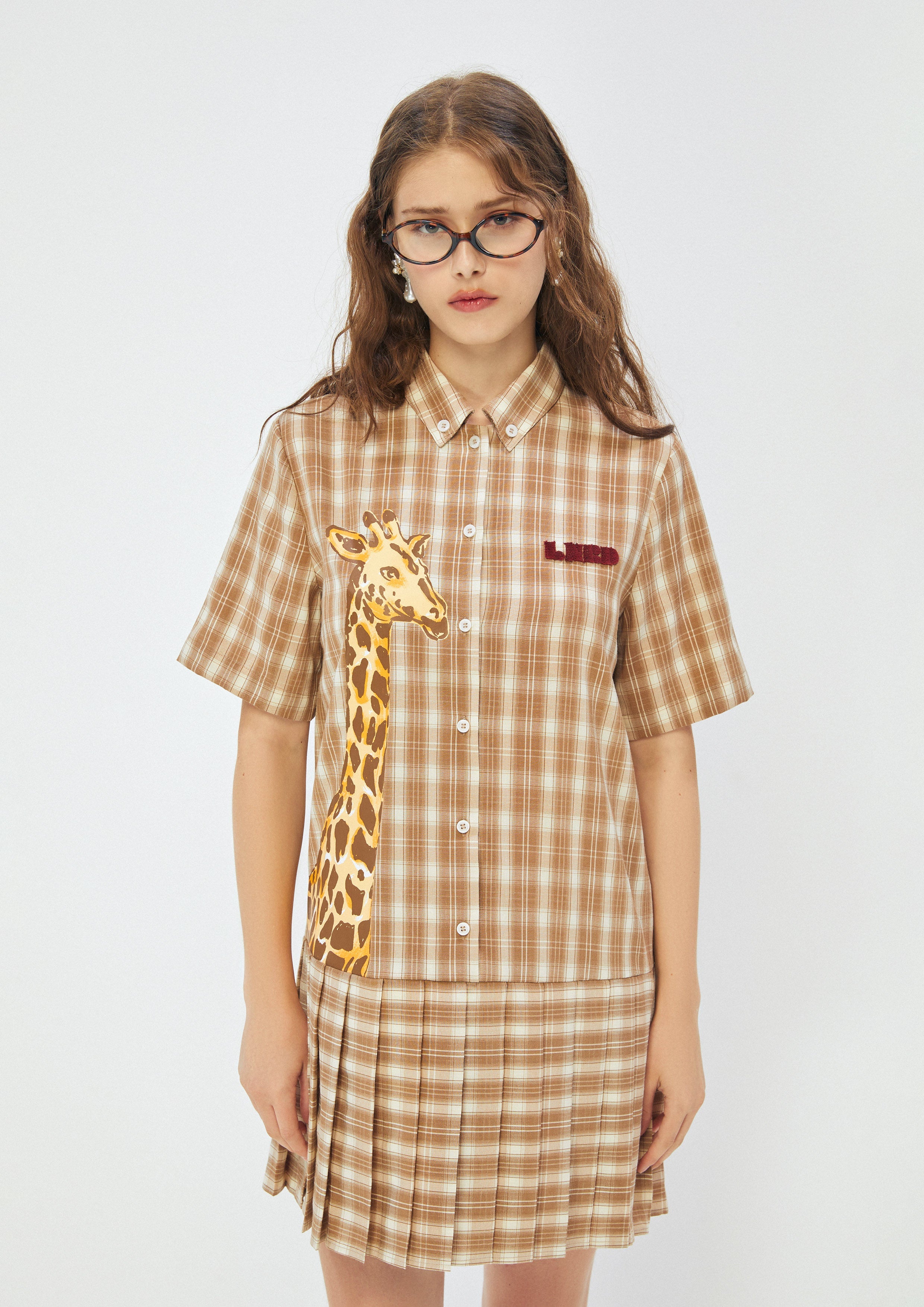 Plaid Animal Print Dress Africa's Finest