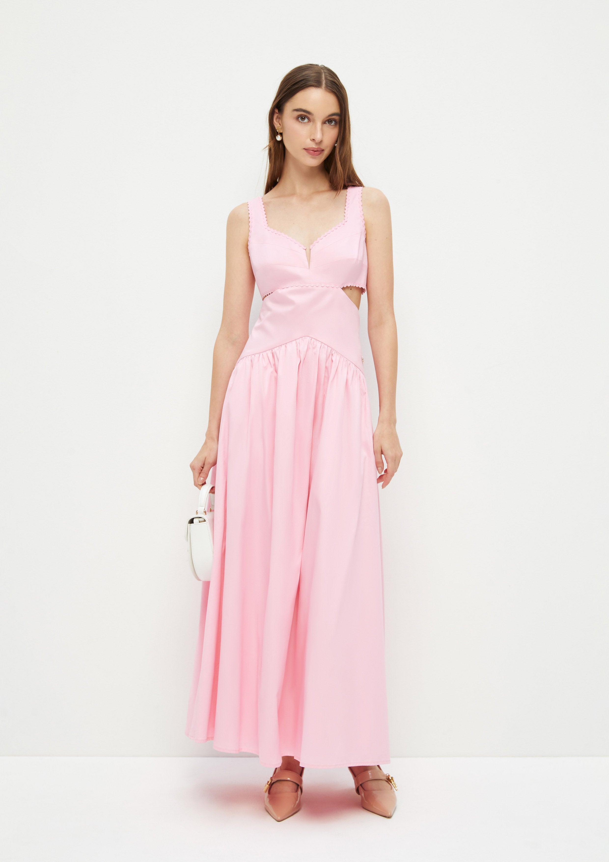 Satin Cut-Out Dress Ndoto Field