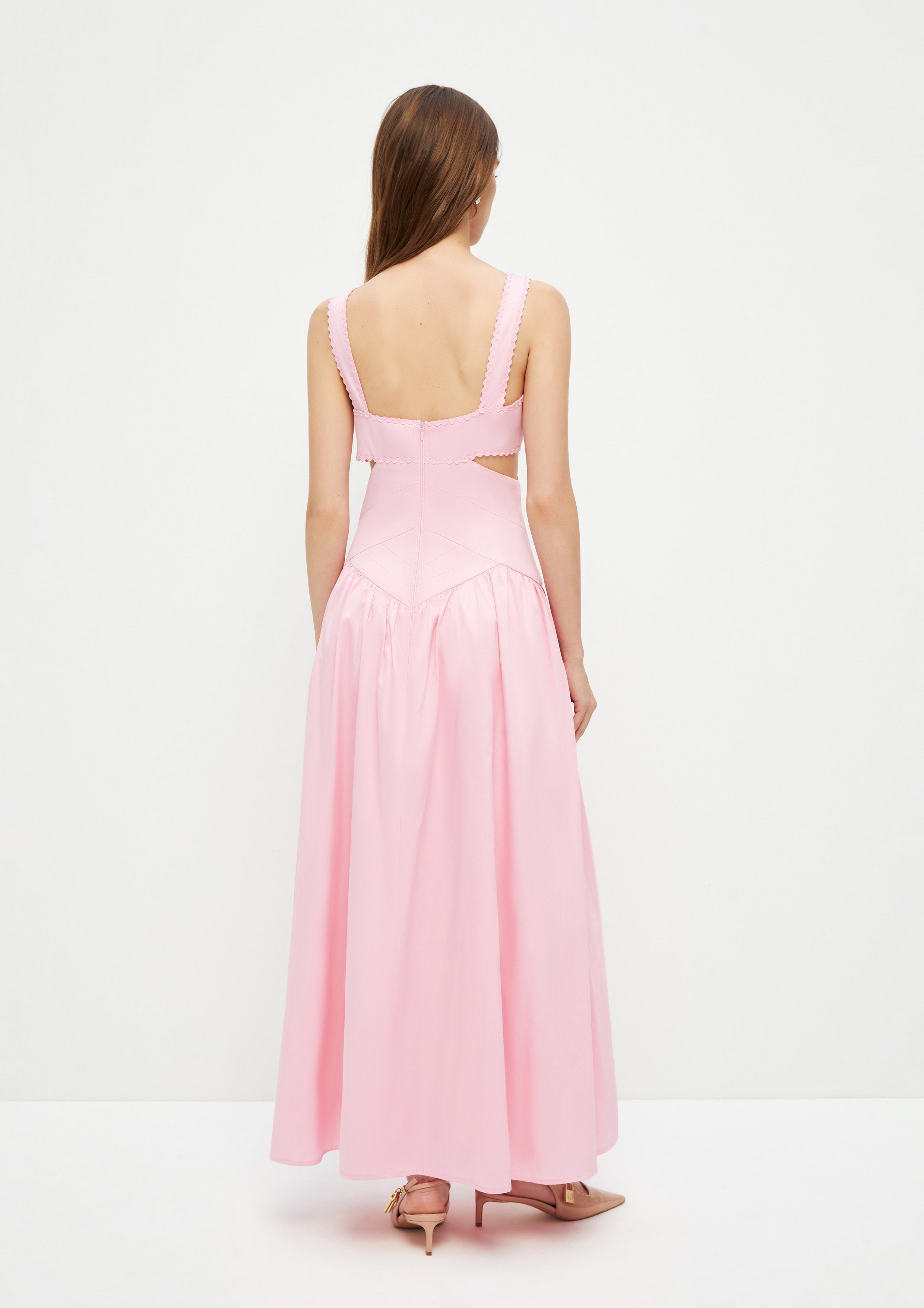 Satin Cut-Out Dress Ndoto Field
