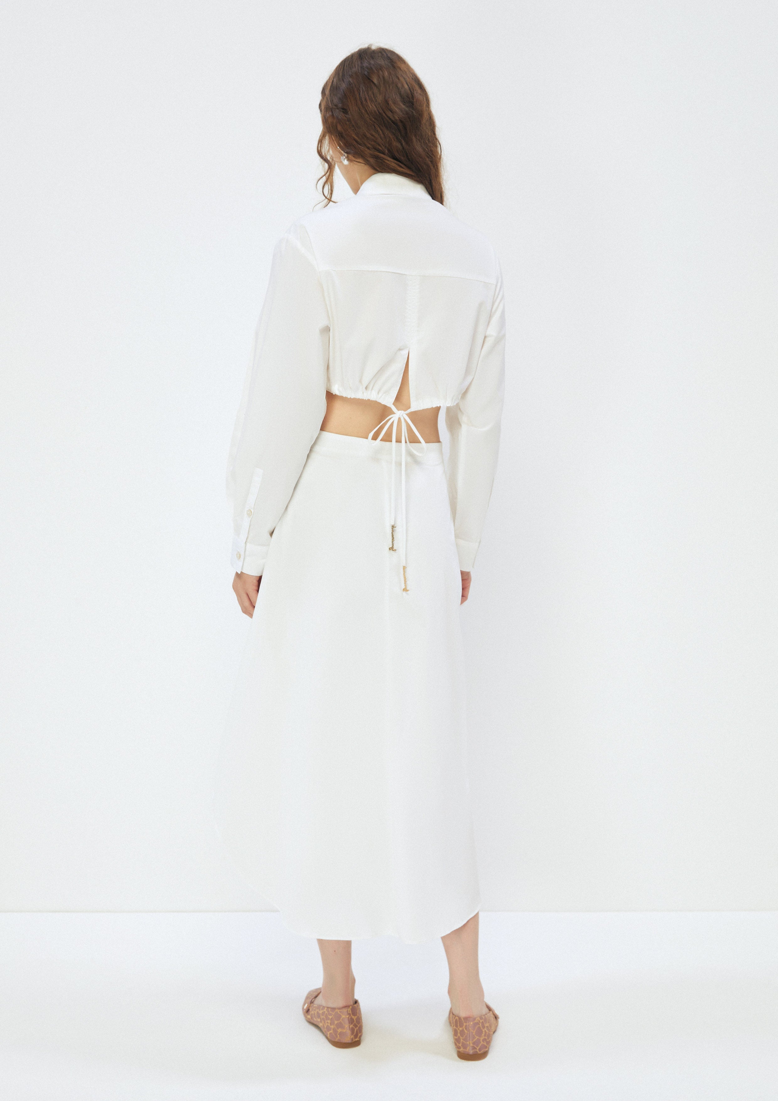 Eyelet Waist Cut-Out Dress Adventure Awaits