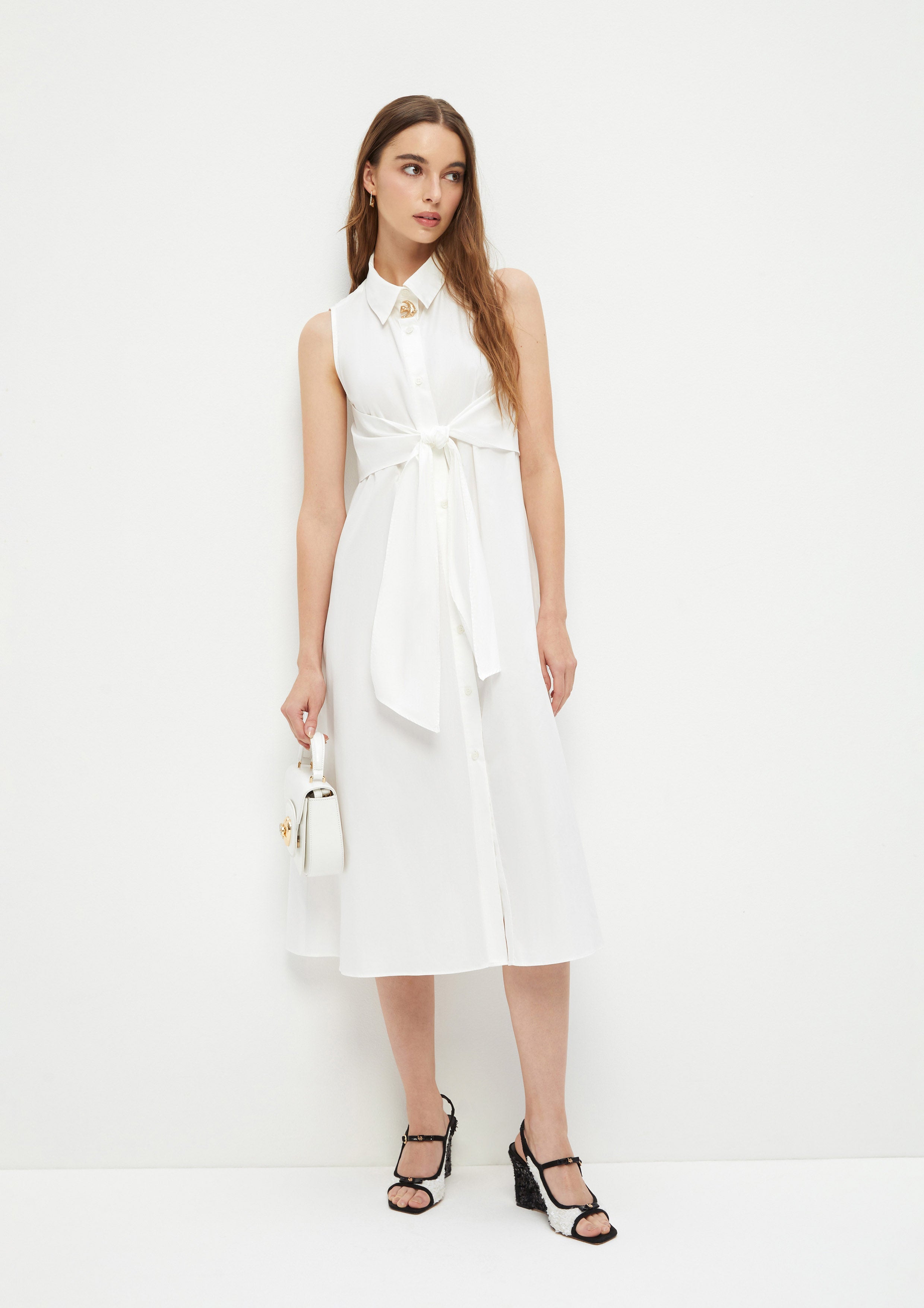 Bow Tie Sleeveless Dress Ndoto Field
