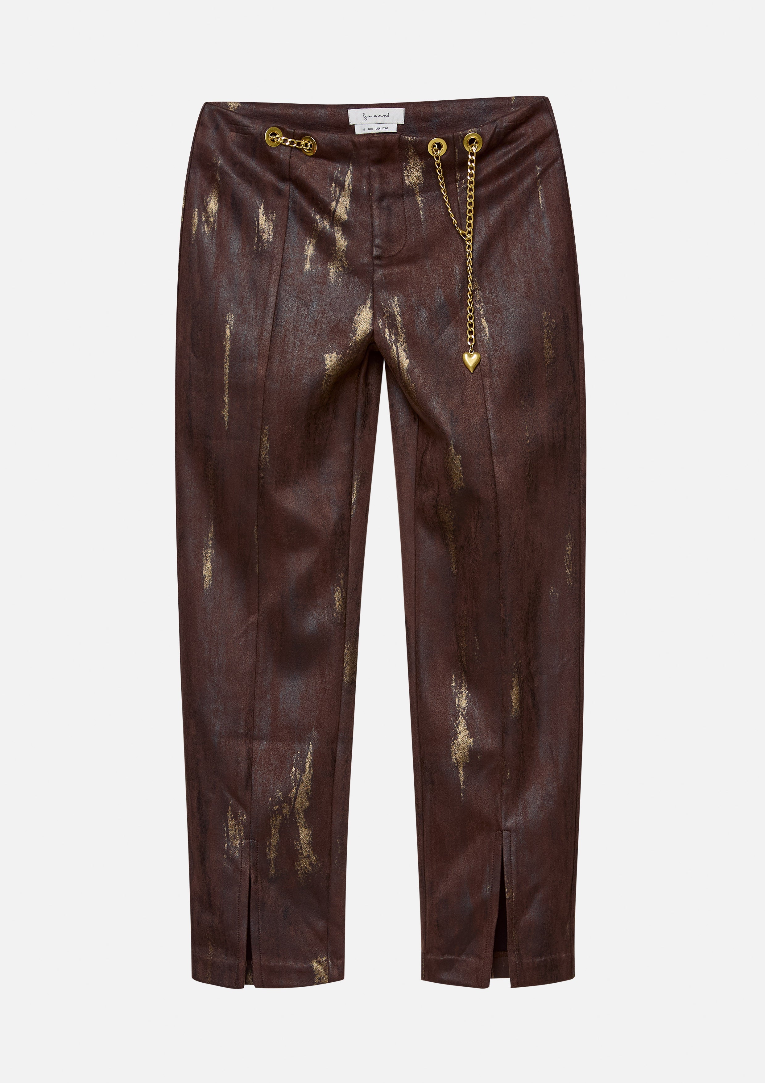 Suede Pants With Chain Belt King Shere Khan