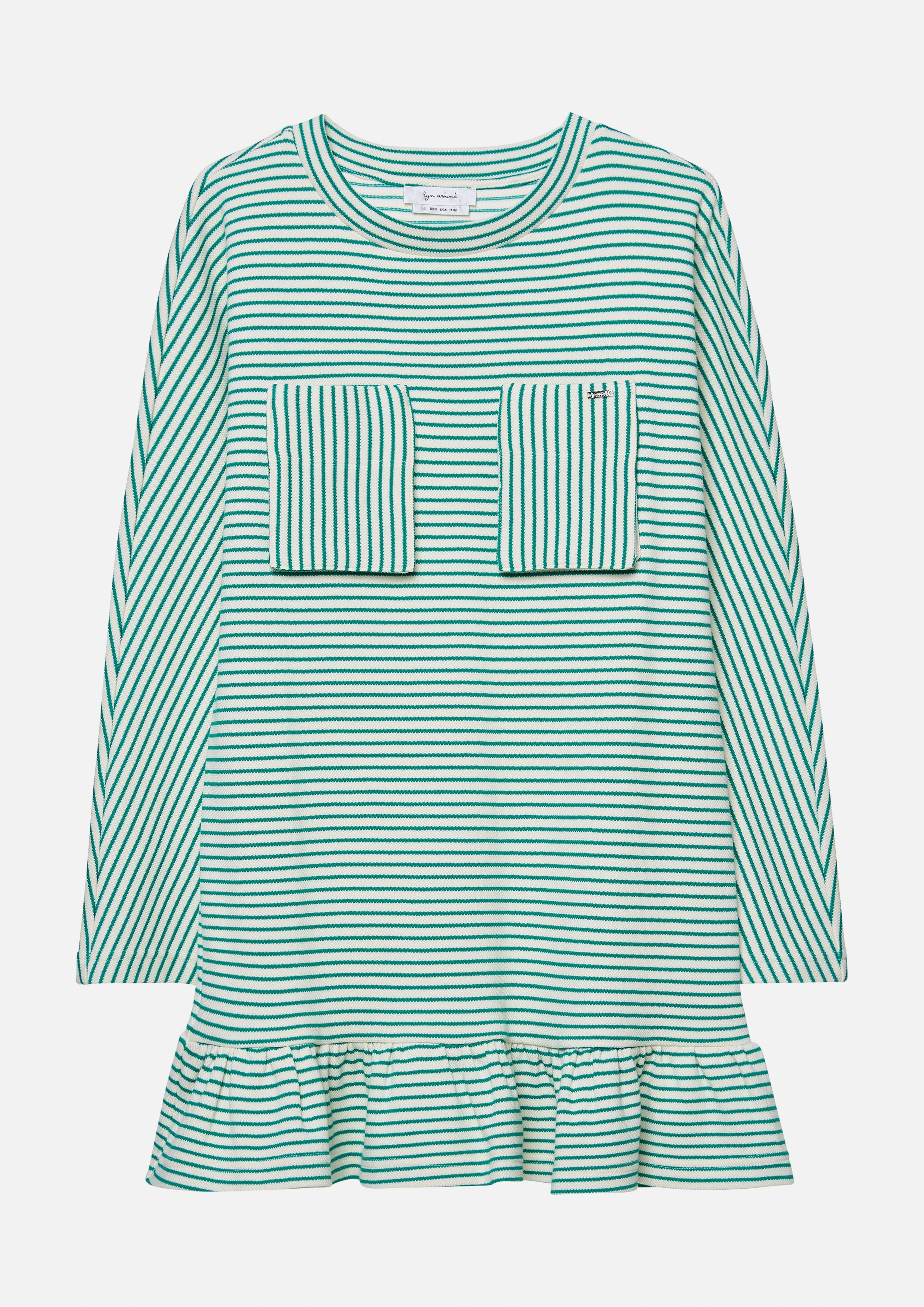 Stripe Ruffle Trim Skirt Mini Dress The Eyes of Jungle