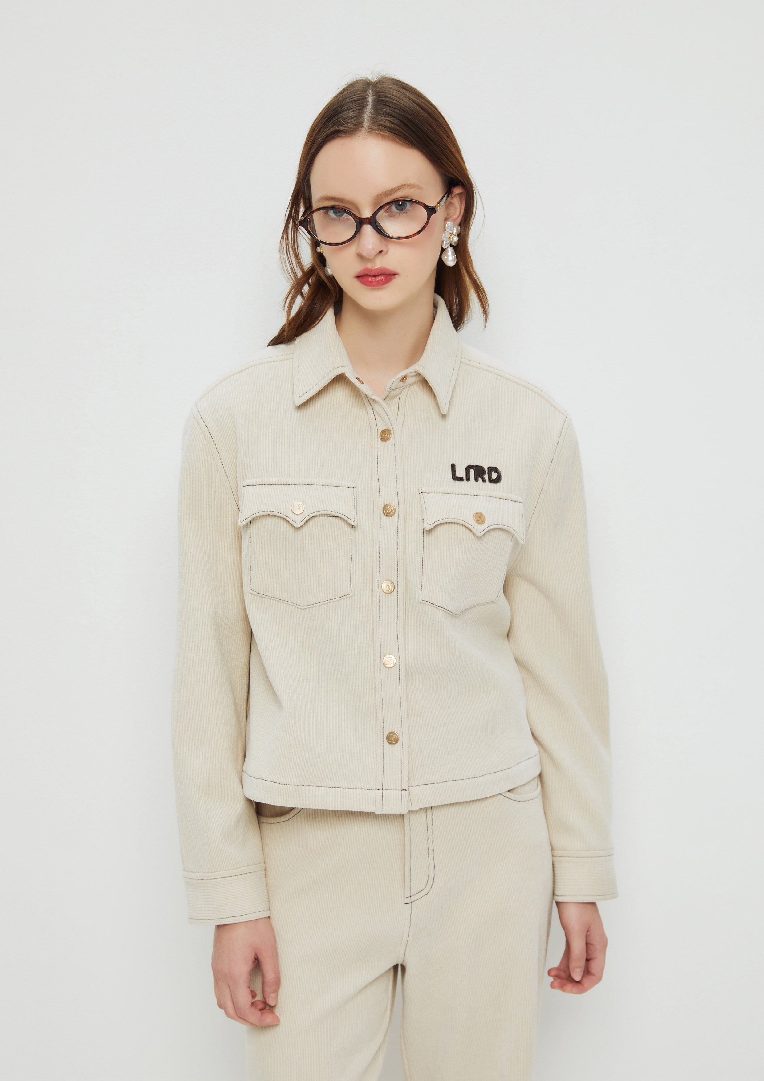 Corduroy Long Sleeve Jacket King Shere Khan