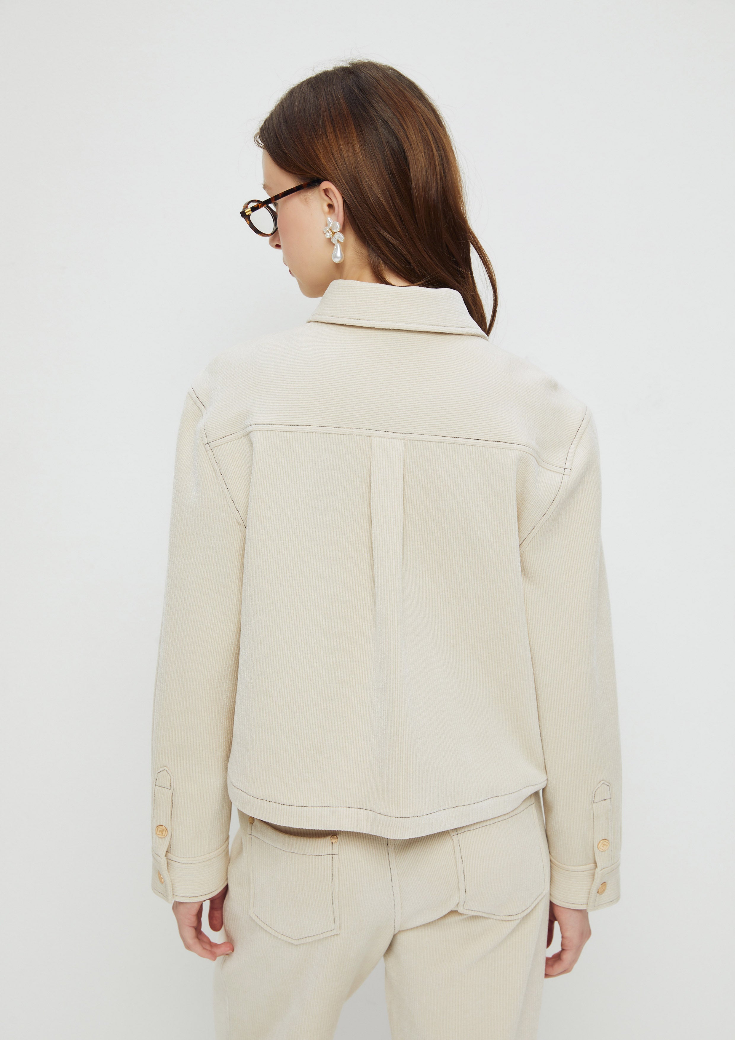 Corduroy Long Sleeve Jacket King Shere Khan