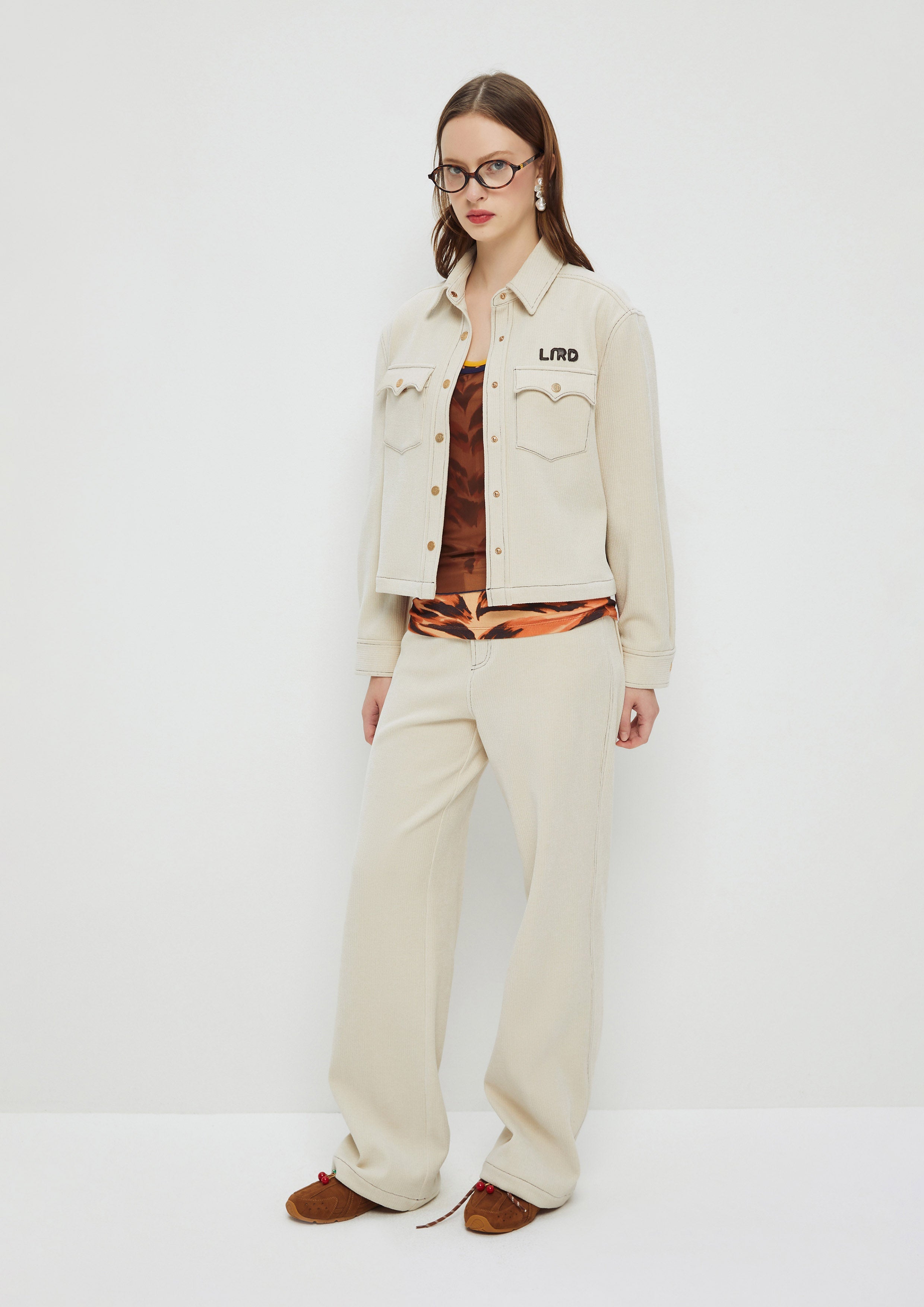 Corduroy Long Sleeve Jacket King Shere Khan