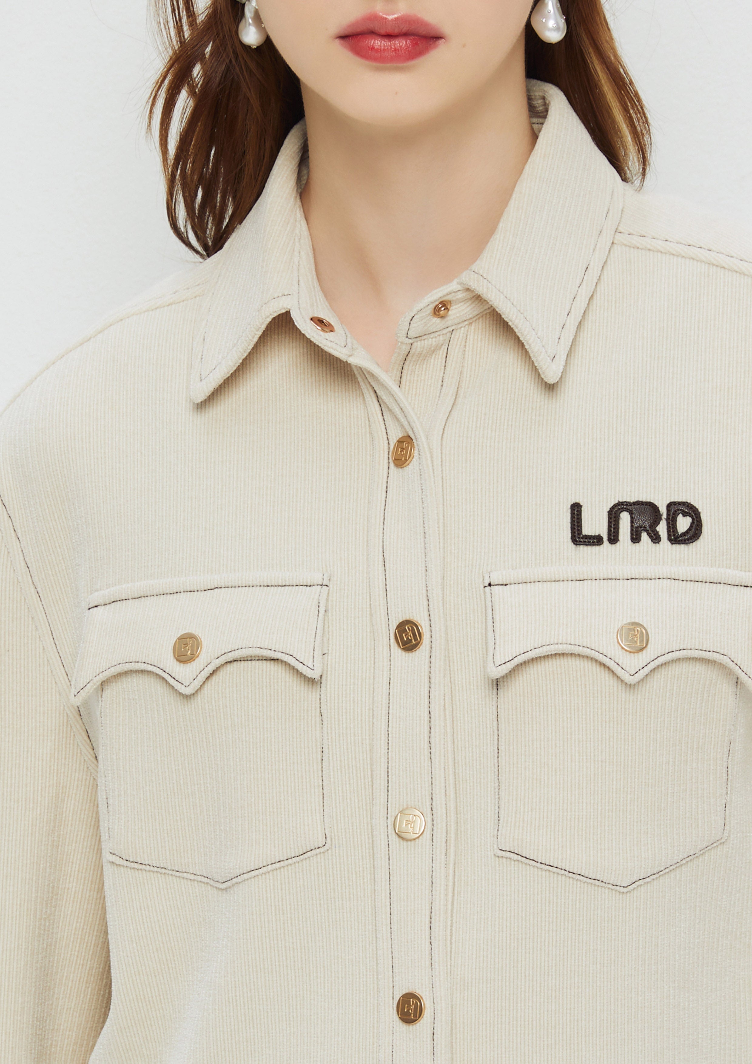 Corduroy Long Sleeve Jacket King Shere Khan