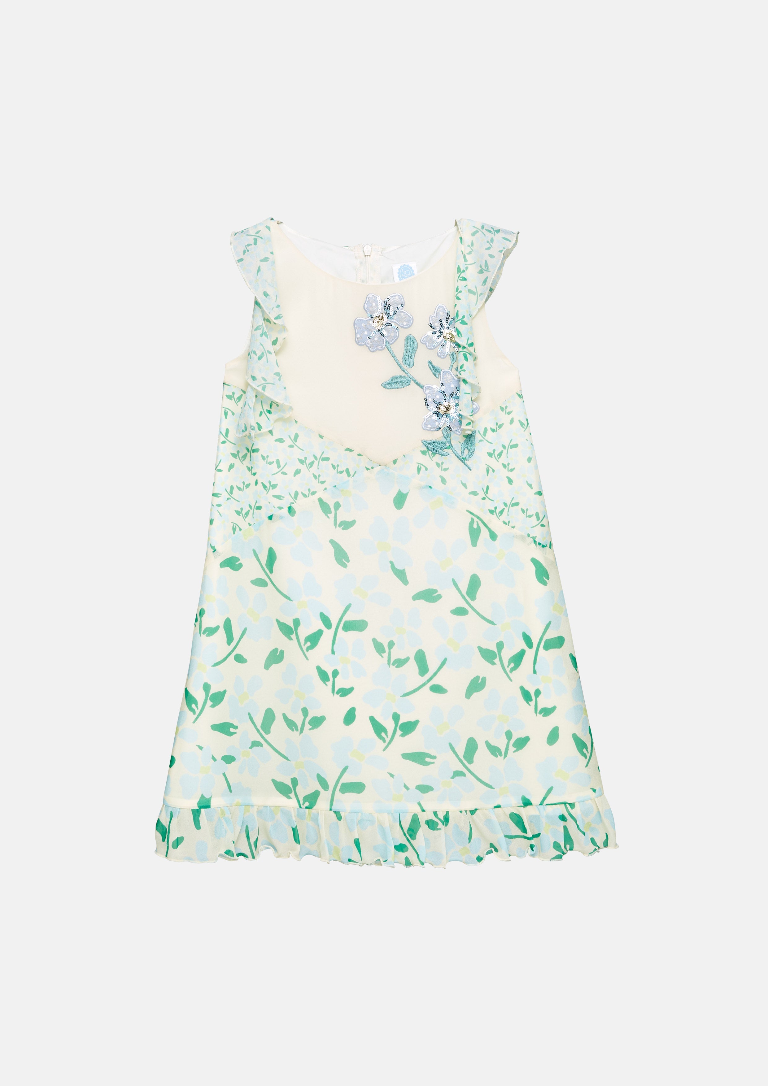 Floral Embellished Sleeveless Dress Adventure Awaits