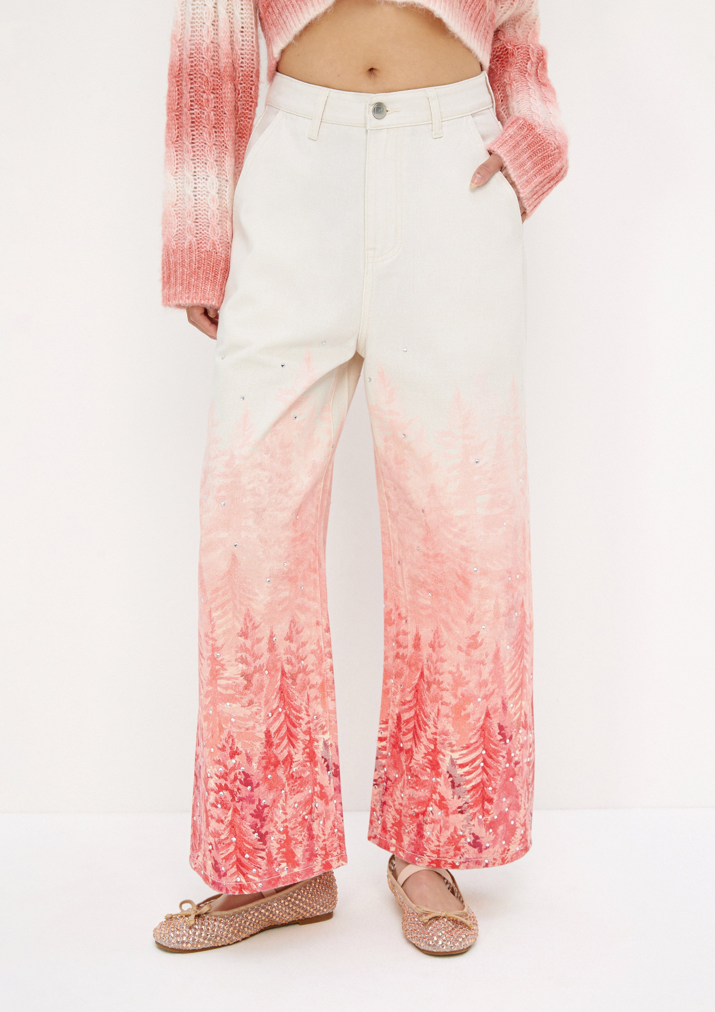 Pine Print Pants Drowning In Love