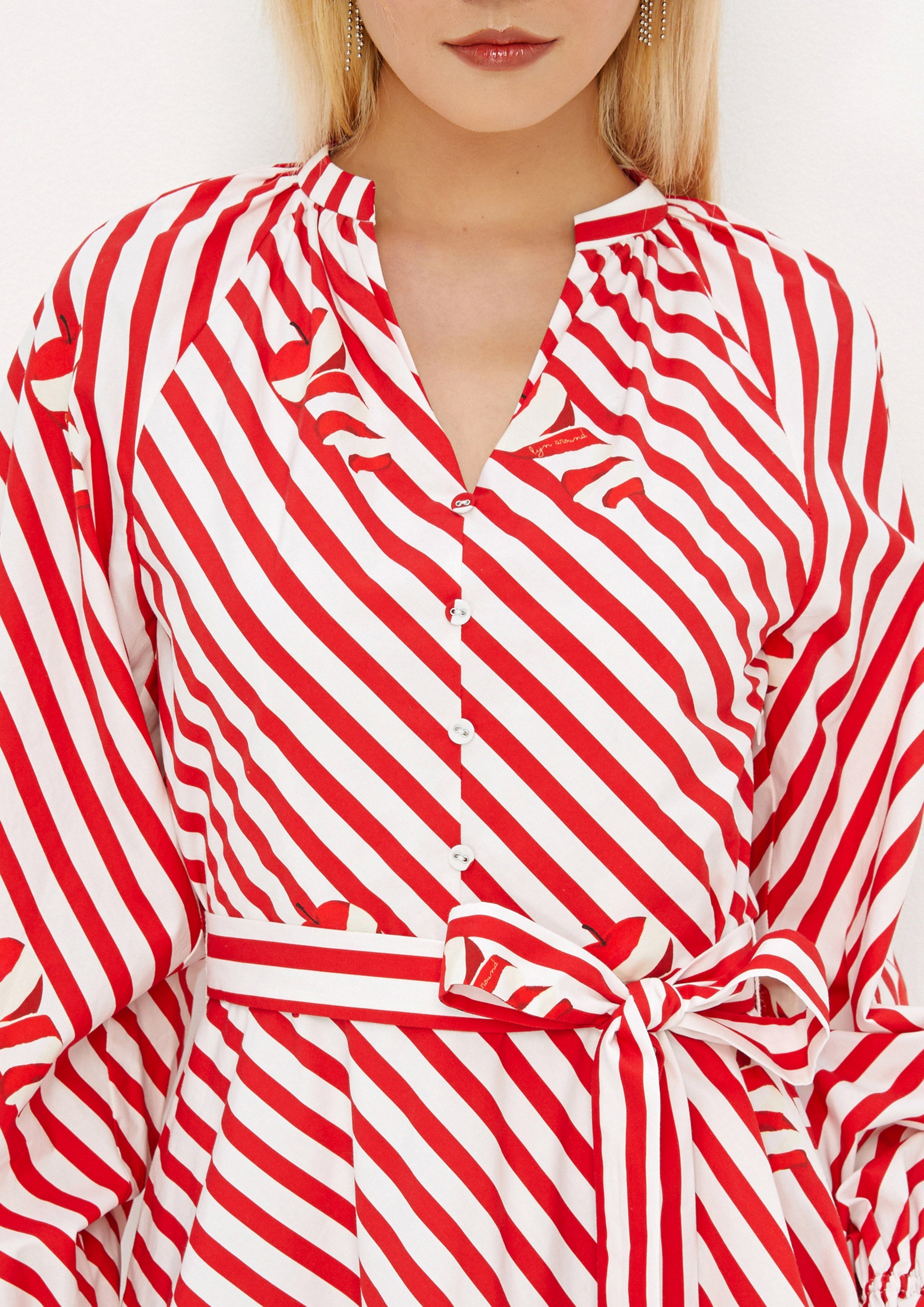 Stripe Long Sleeve Mini Dress Savor The Crisp
