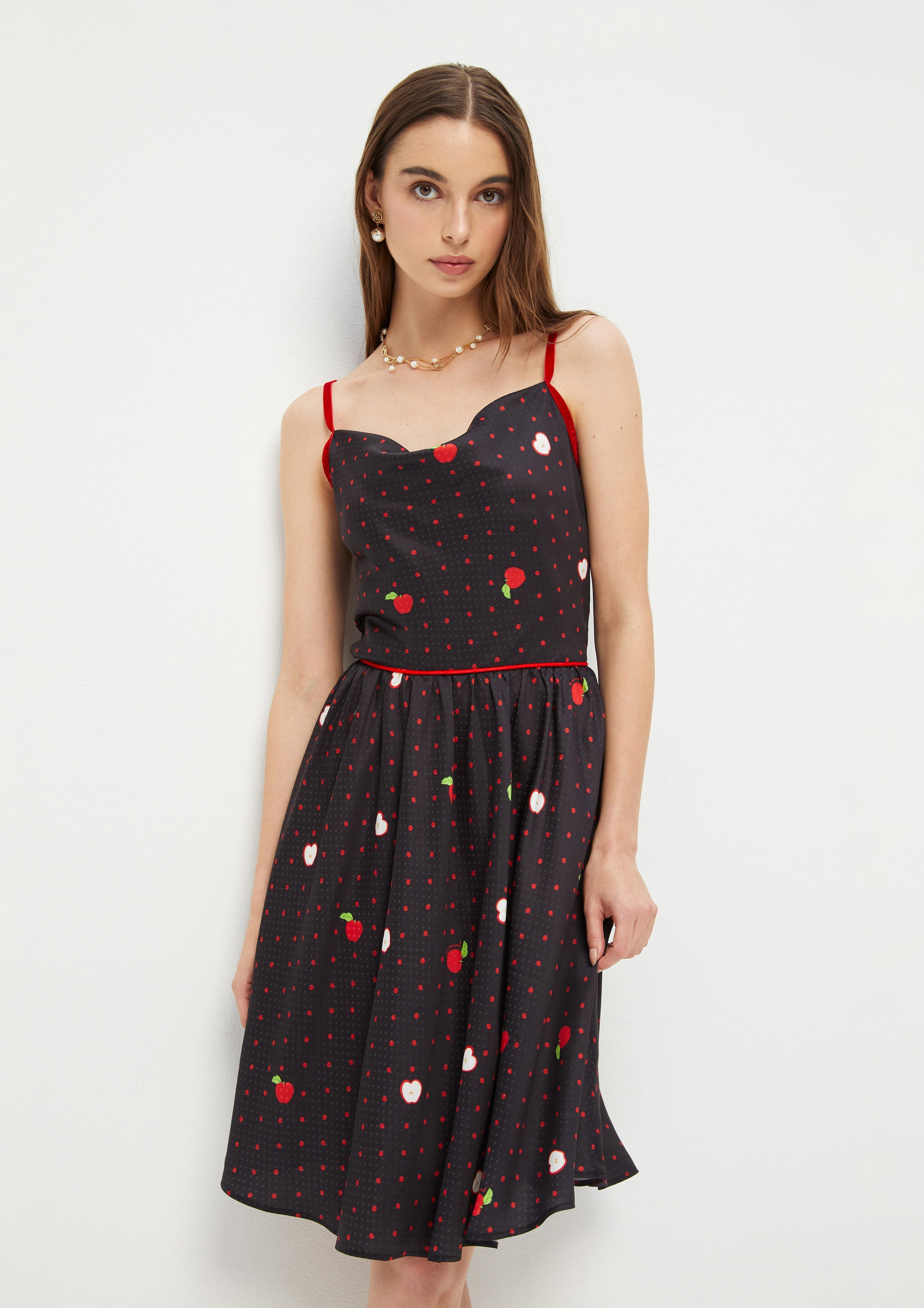 Apple And Polkadot Mini Dress Adam's Lust