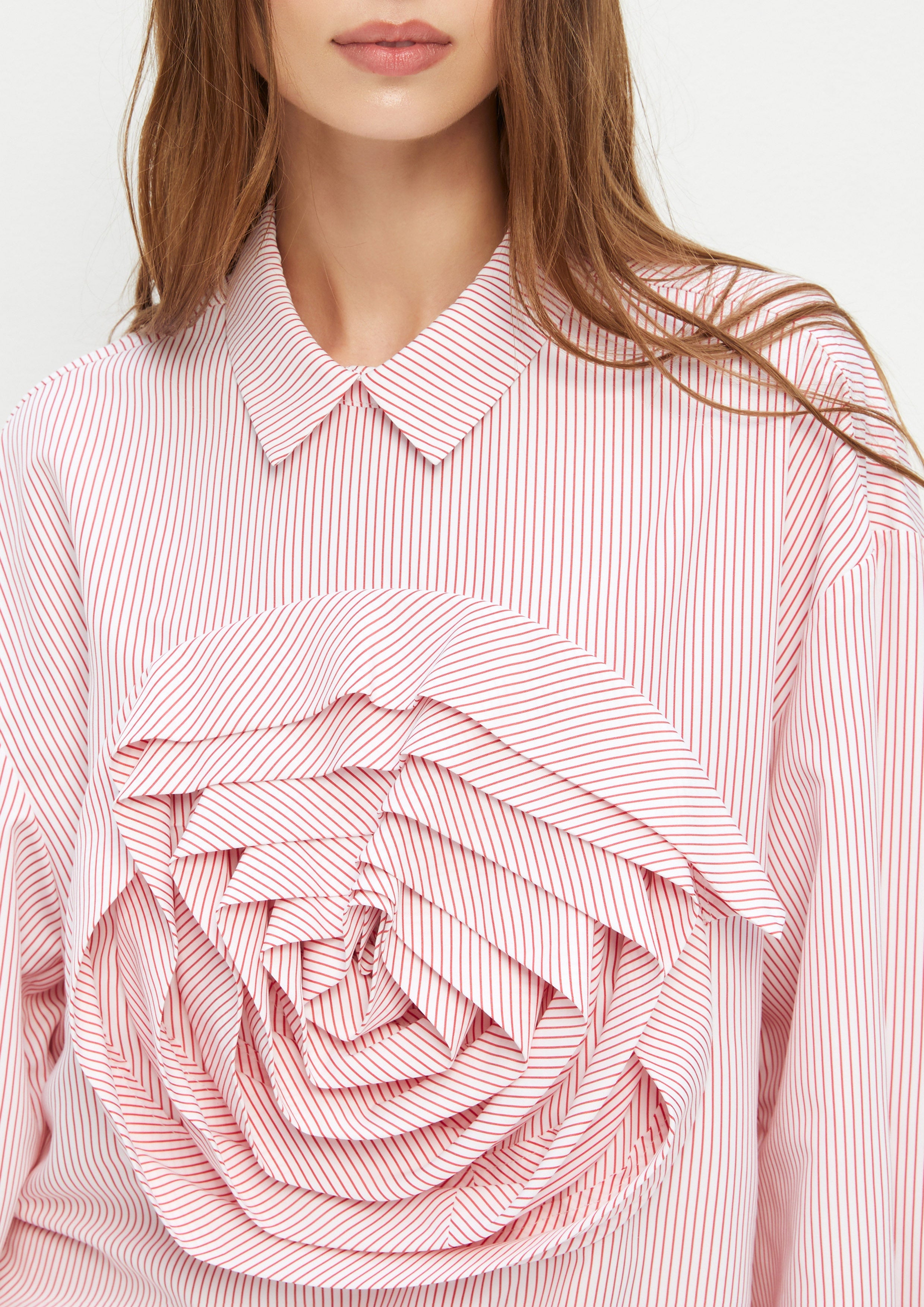 Rose Stripe Long Sleeve Shirt Ndoto Field