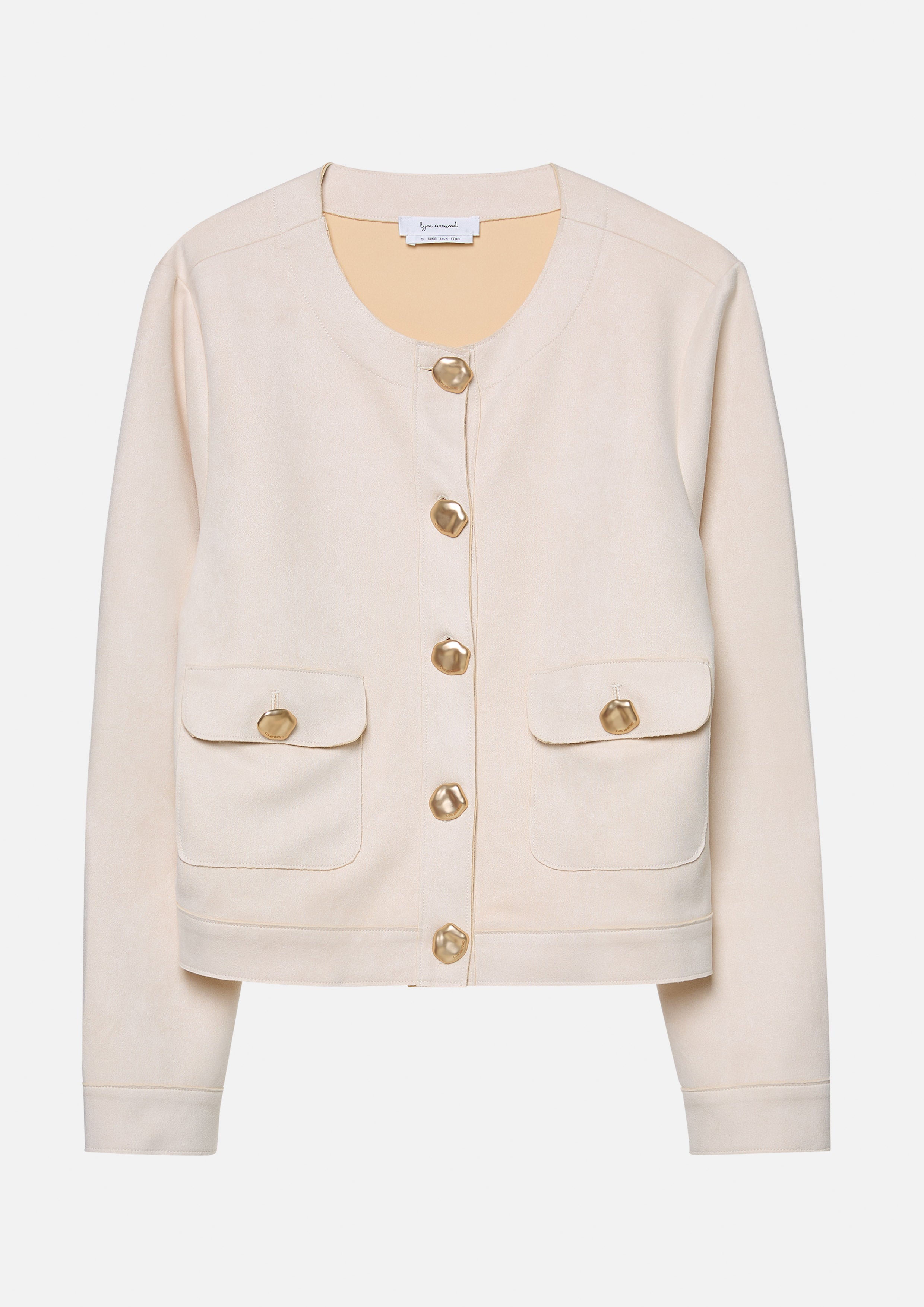 Suede Long Sleeve Jacket Amid Bloom And Savannah