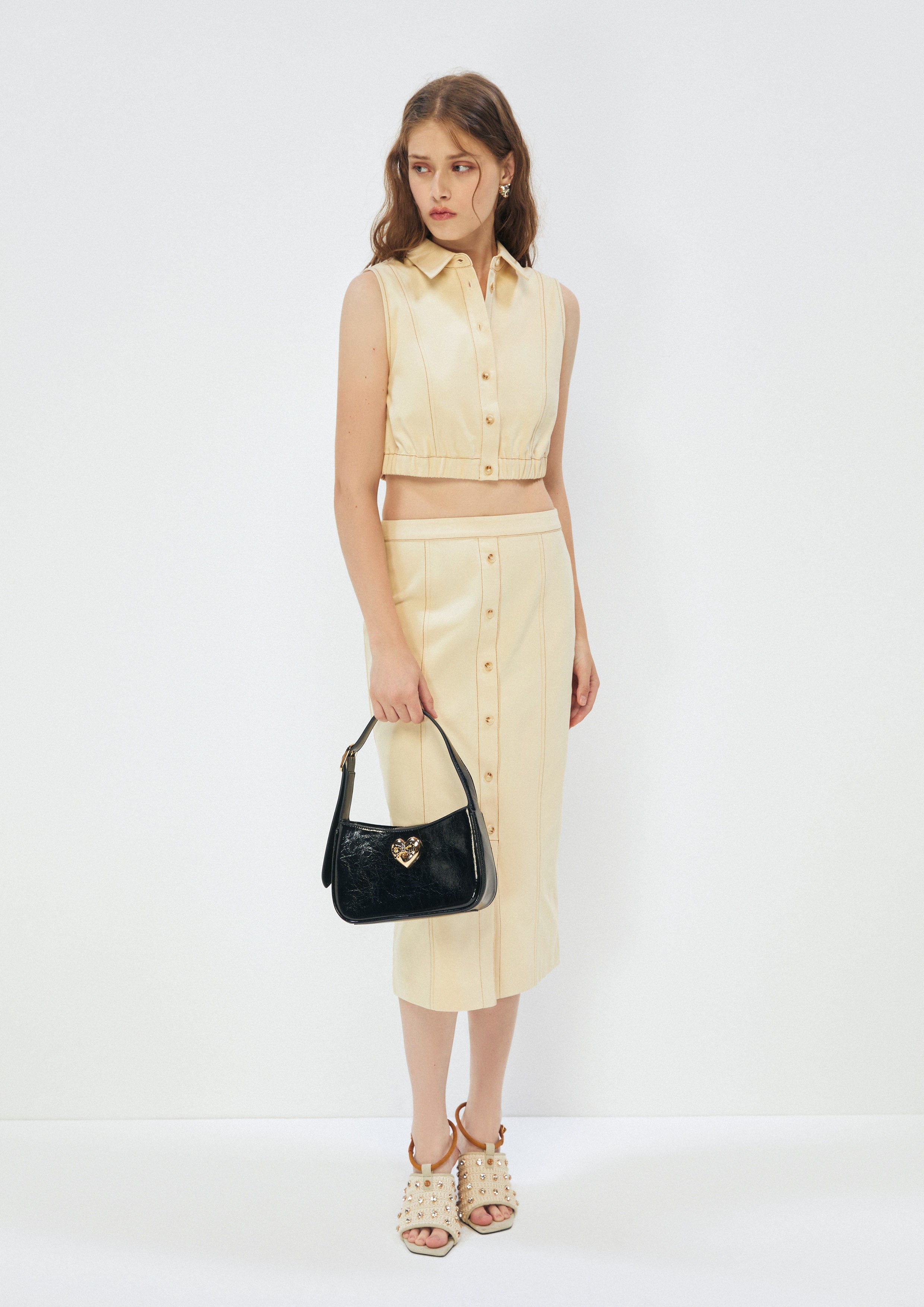 Sleeveless Crop Top Safari Vibes