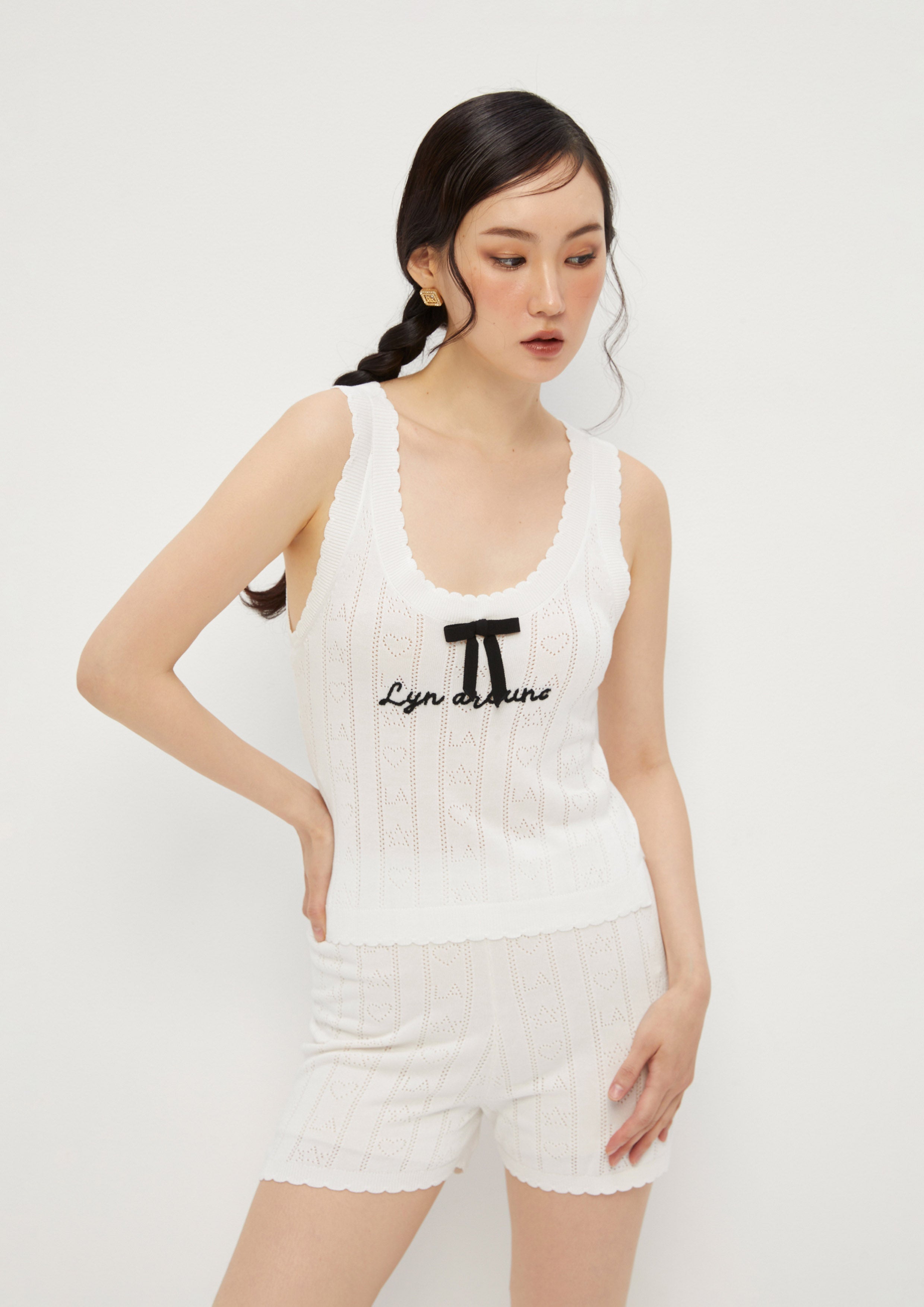 Knitted Top With Short Set Don't Call It Cute
