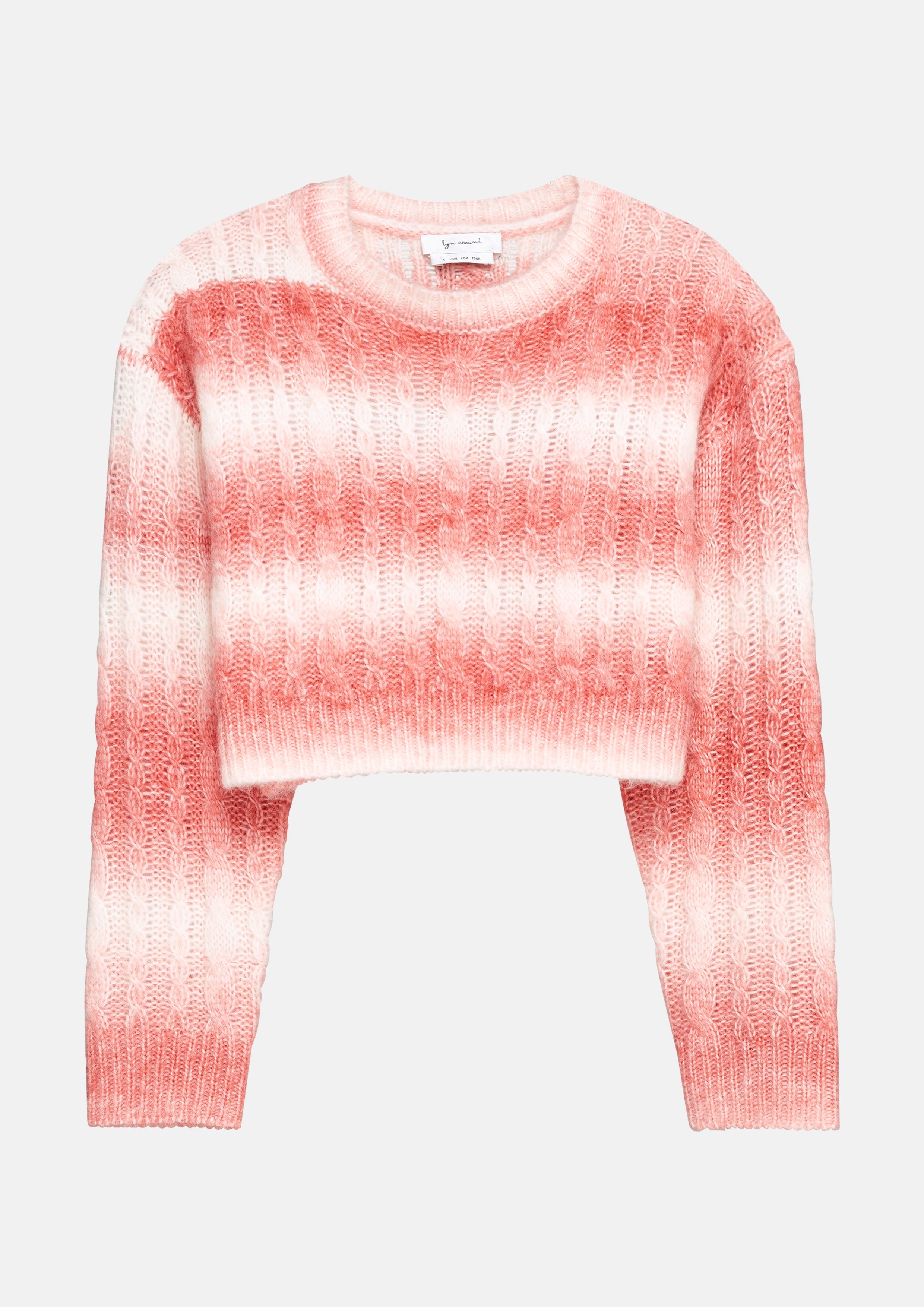 Faded Stripe Knitted Top Drowning In Love