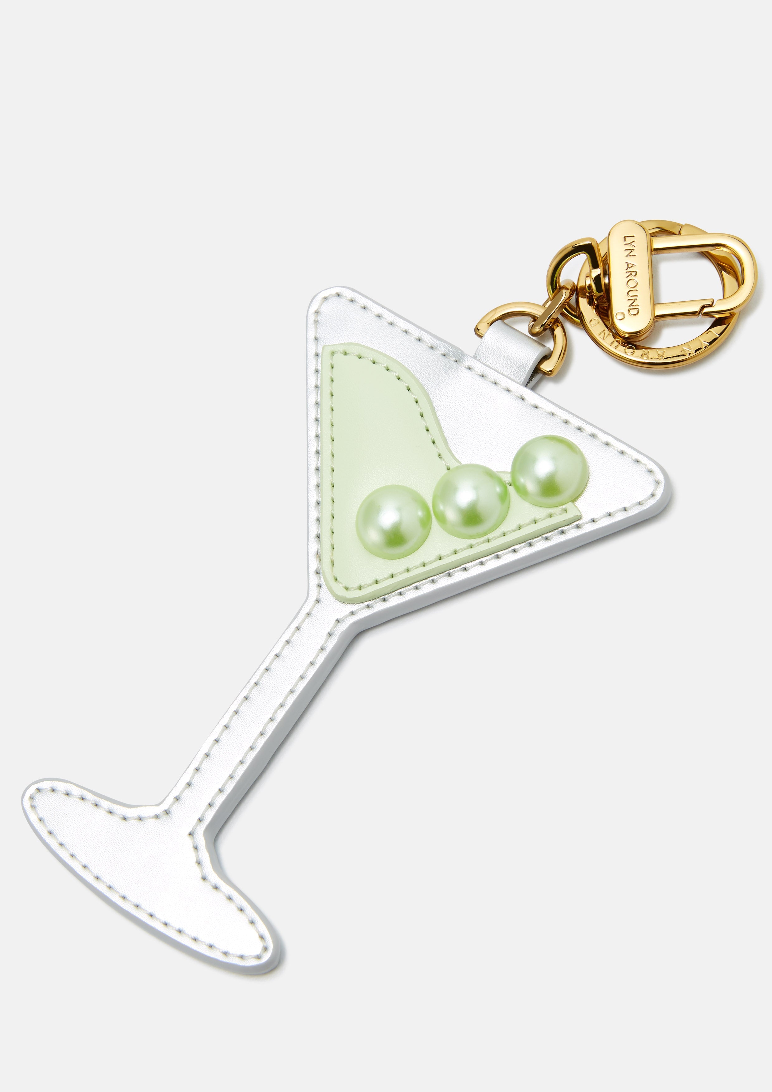 Martini Mirror Keychain