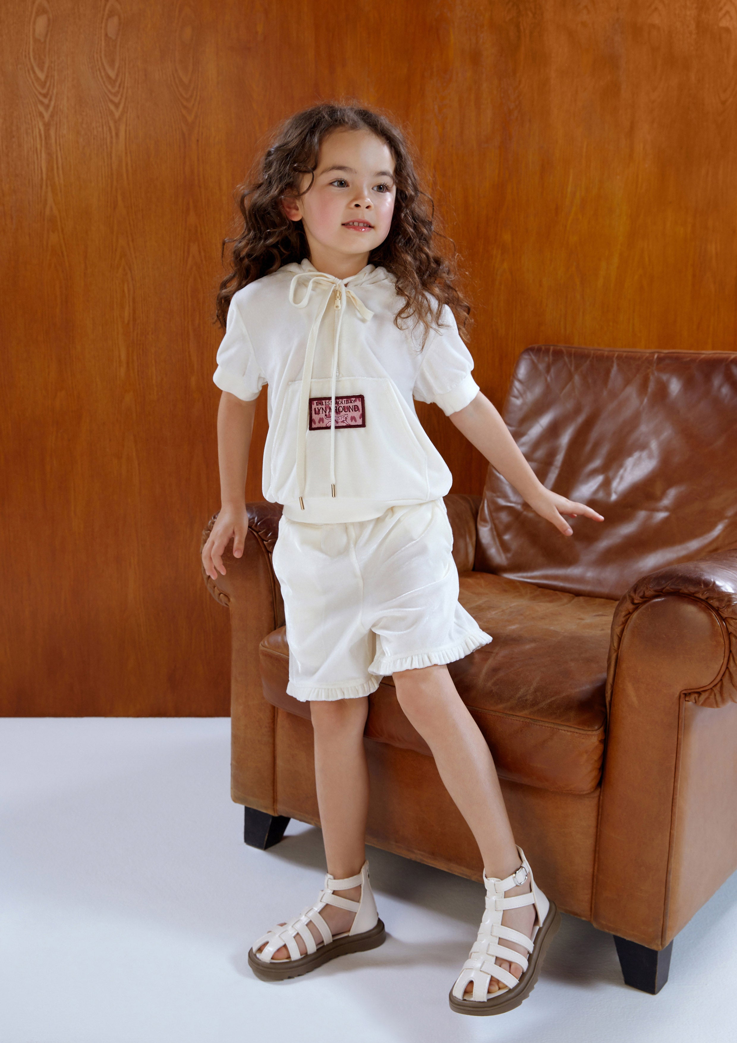 Short Sleeve Hood Top & Shorts Co-Ord Set For Girl Comfy Spots