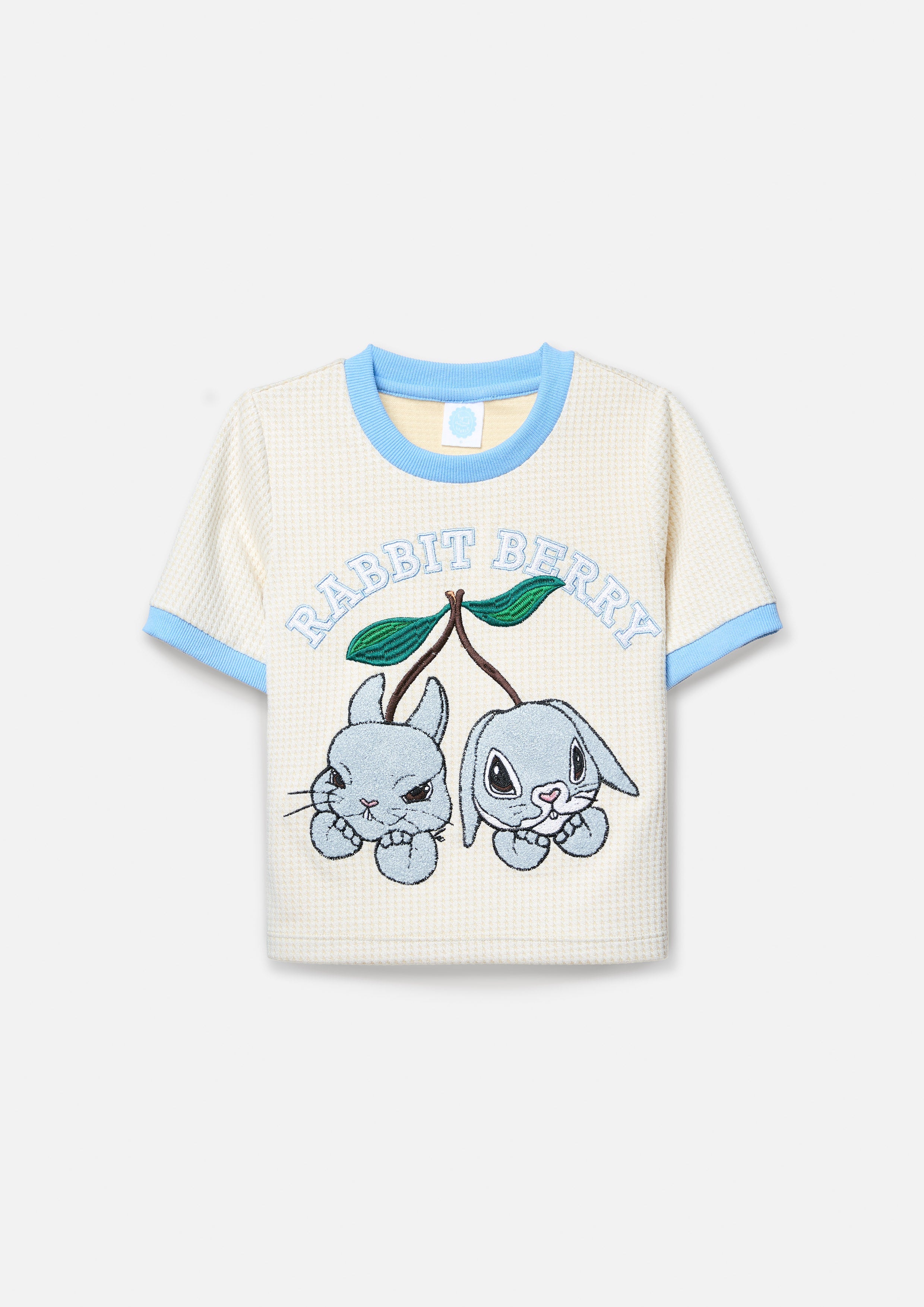 เสื้อยืดแขนสั้นปักลายสำหรับเด็ก