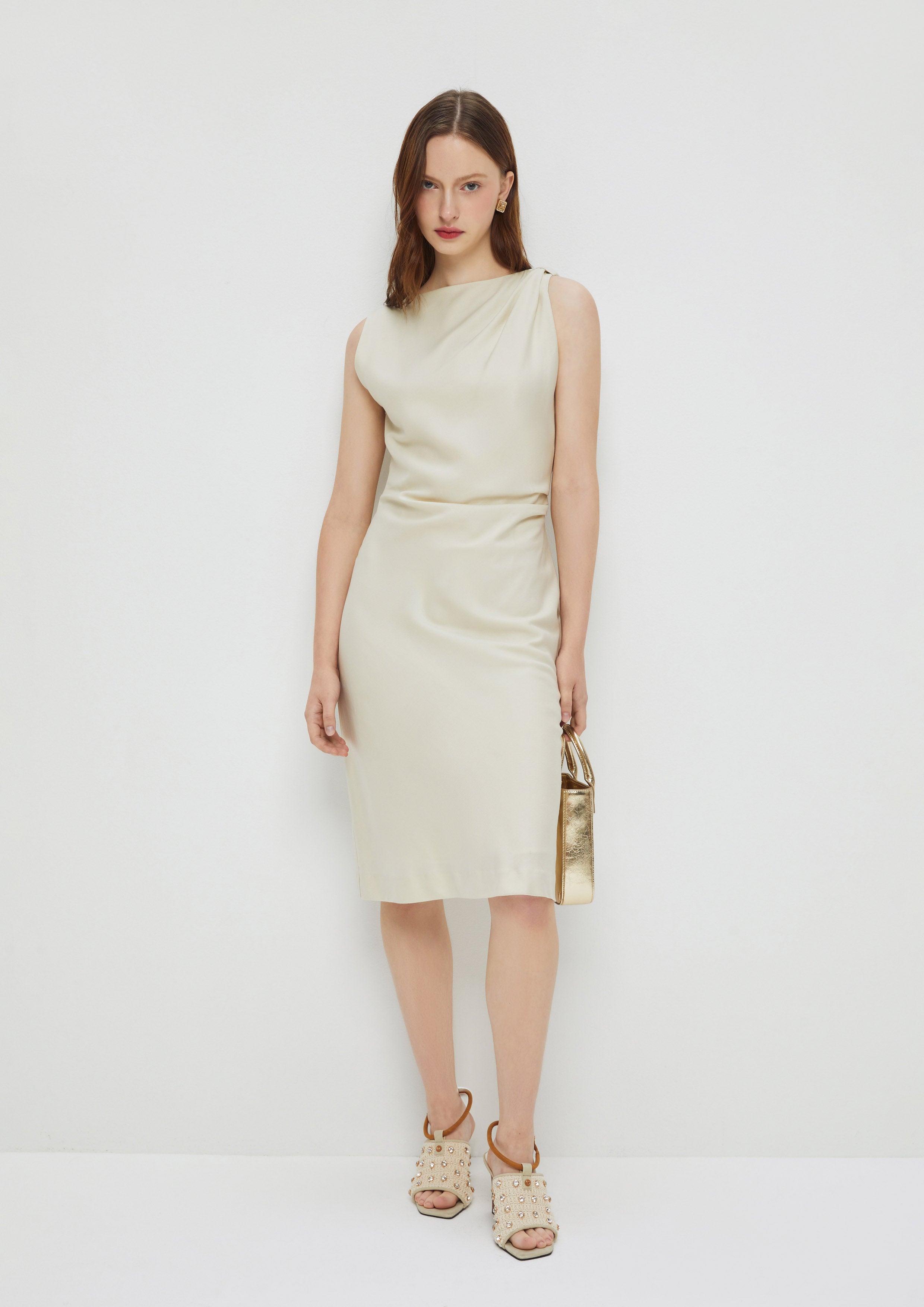 Sleeveless Mini Dress Amid Bloom and Savannah