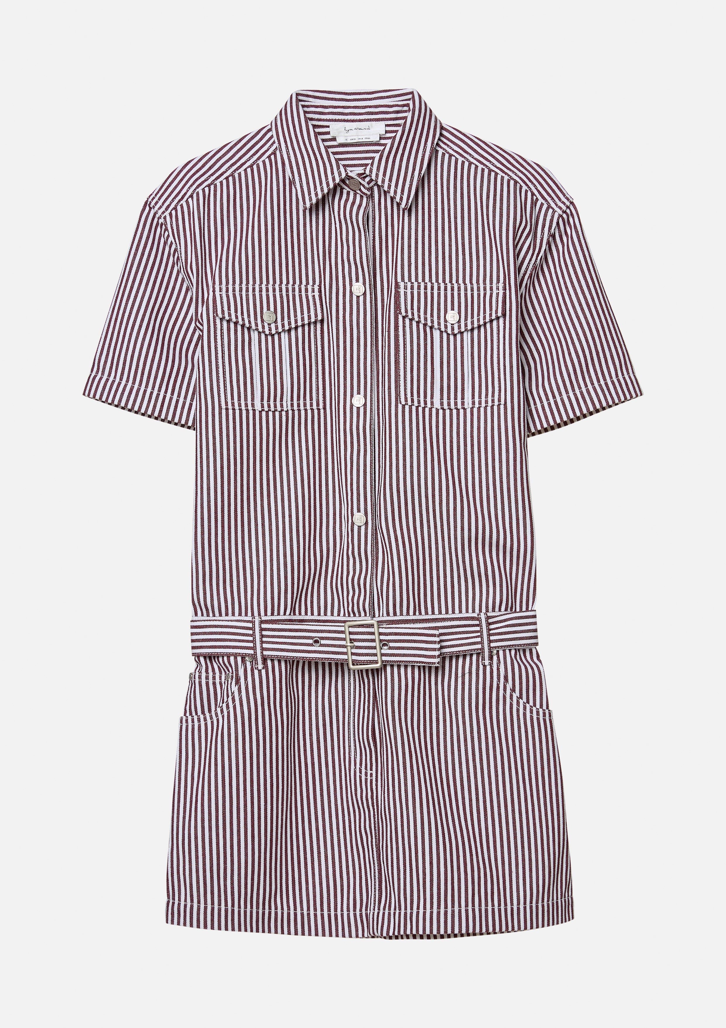 เดรสกระโปรงสั้นลายทาง คอลเลกชัน Safari Vibe
