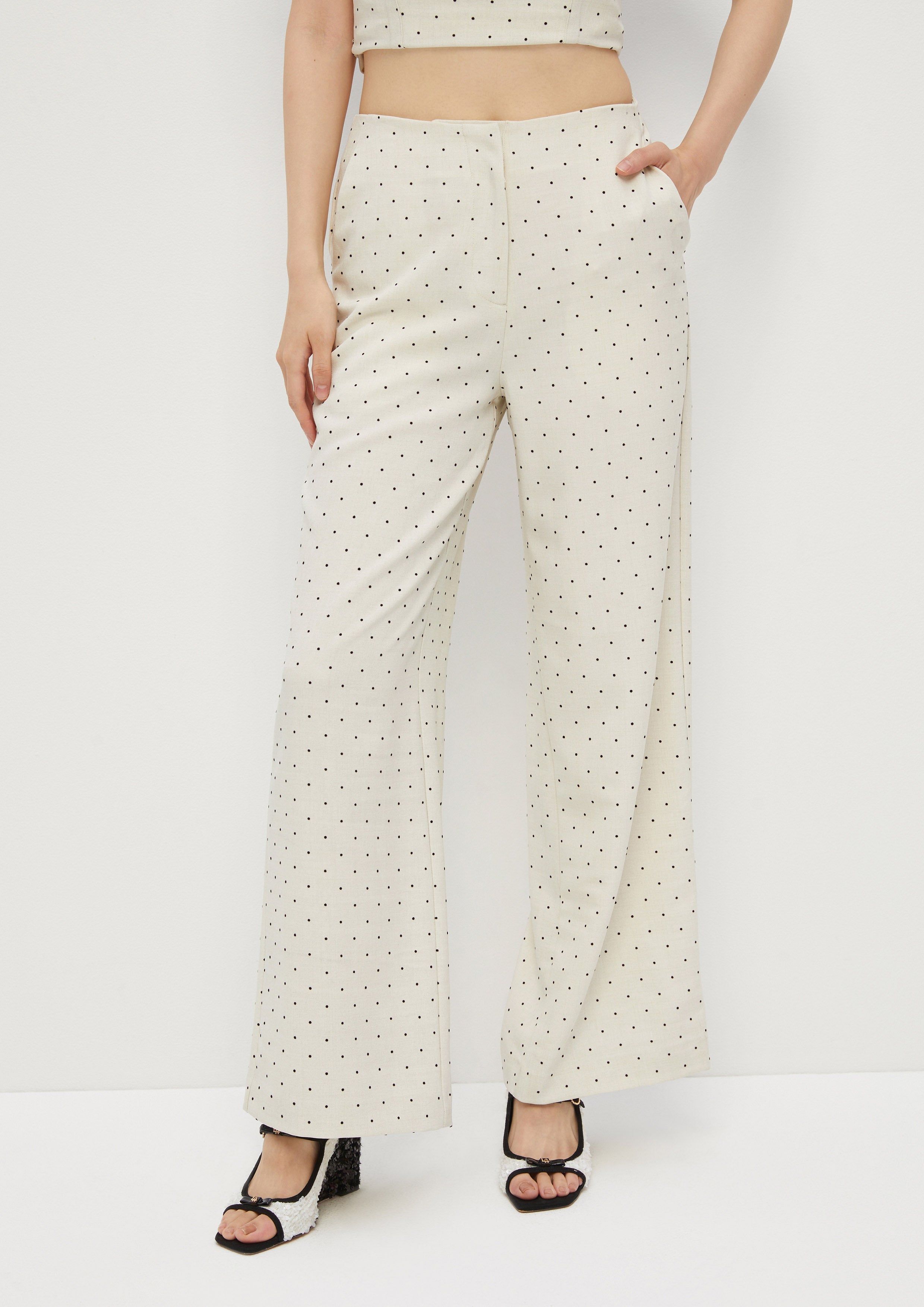 Polkadot Pants Amid Bloom and Savannah
