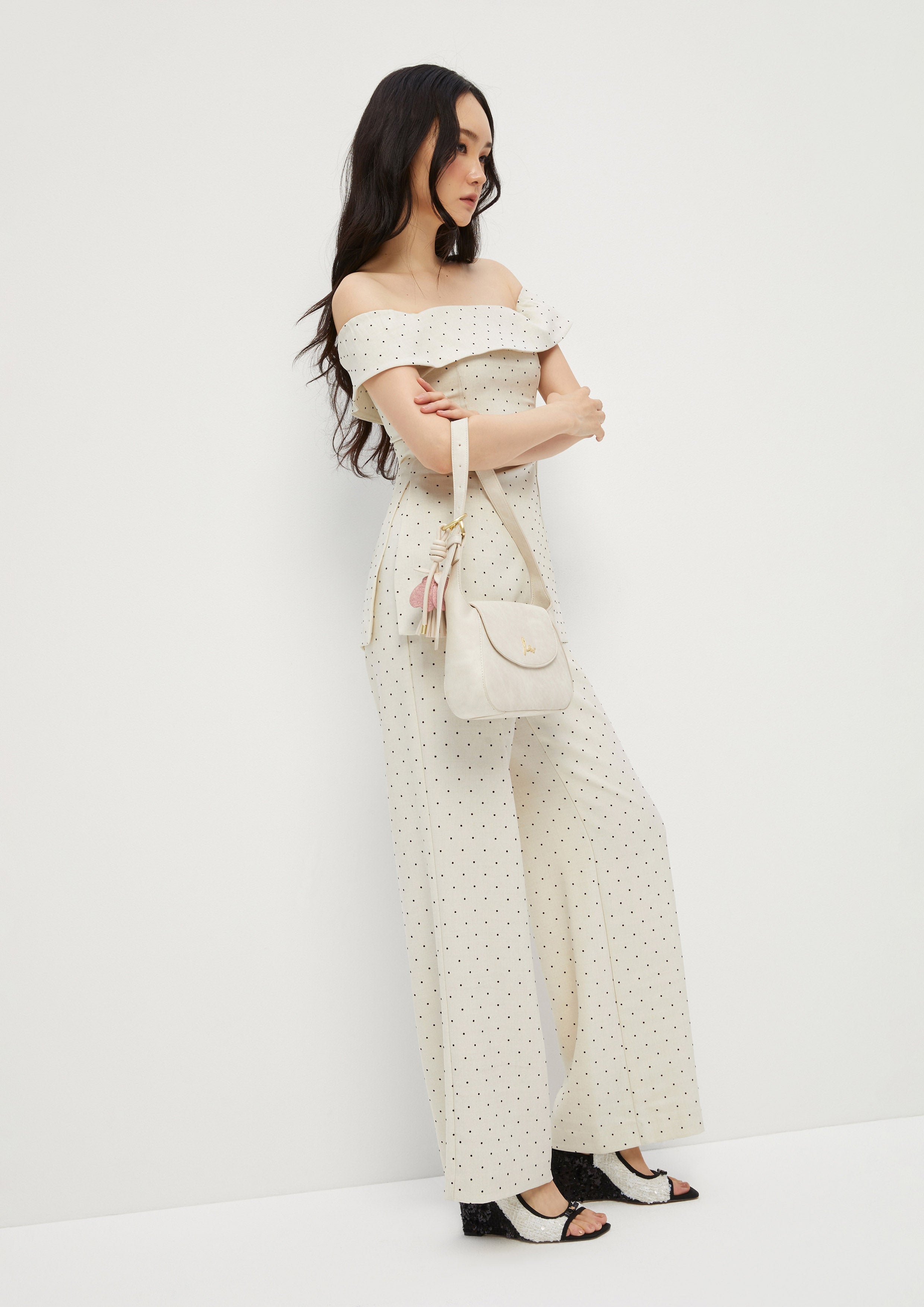 Polkadot Pants Amid Bloom and Savannah