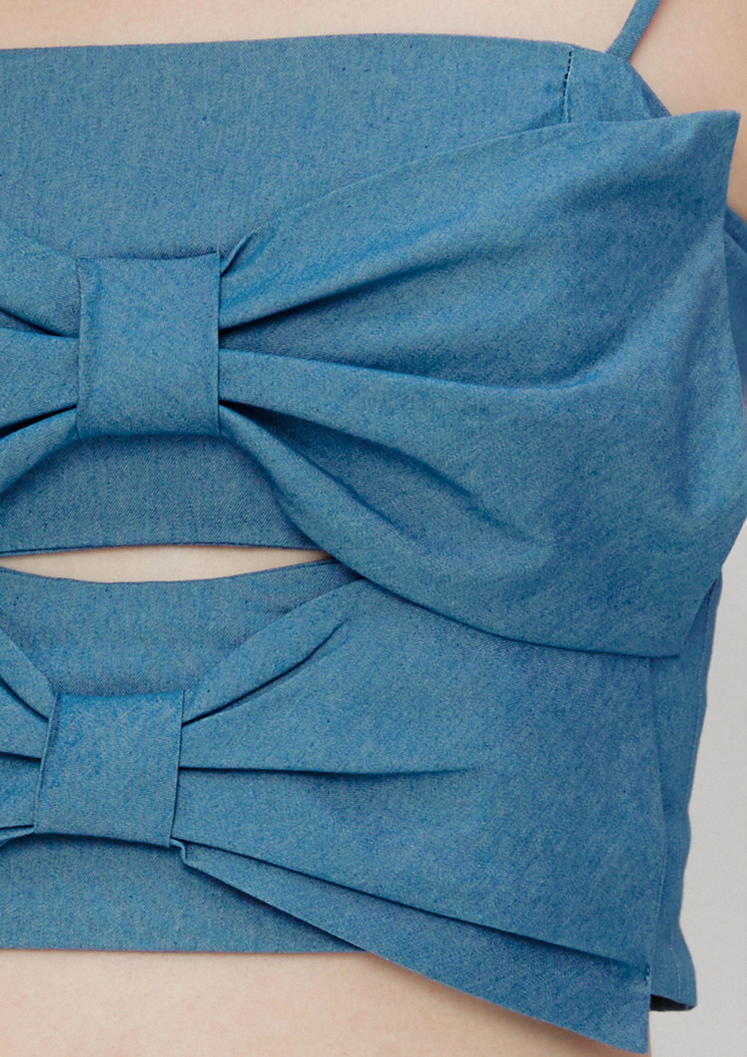 Spaghetti Strap Bow Top Roar Of Serengeti