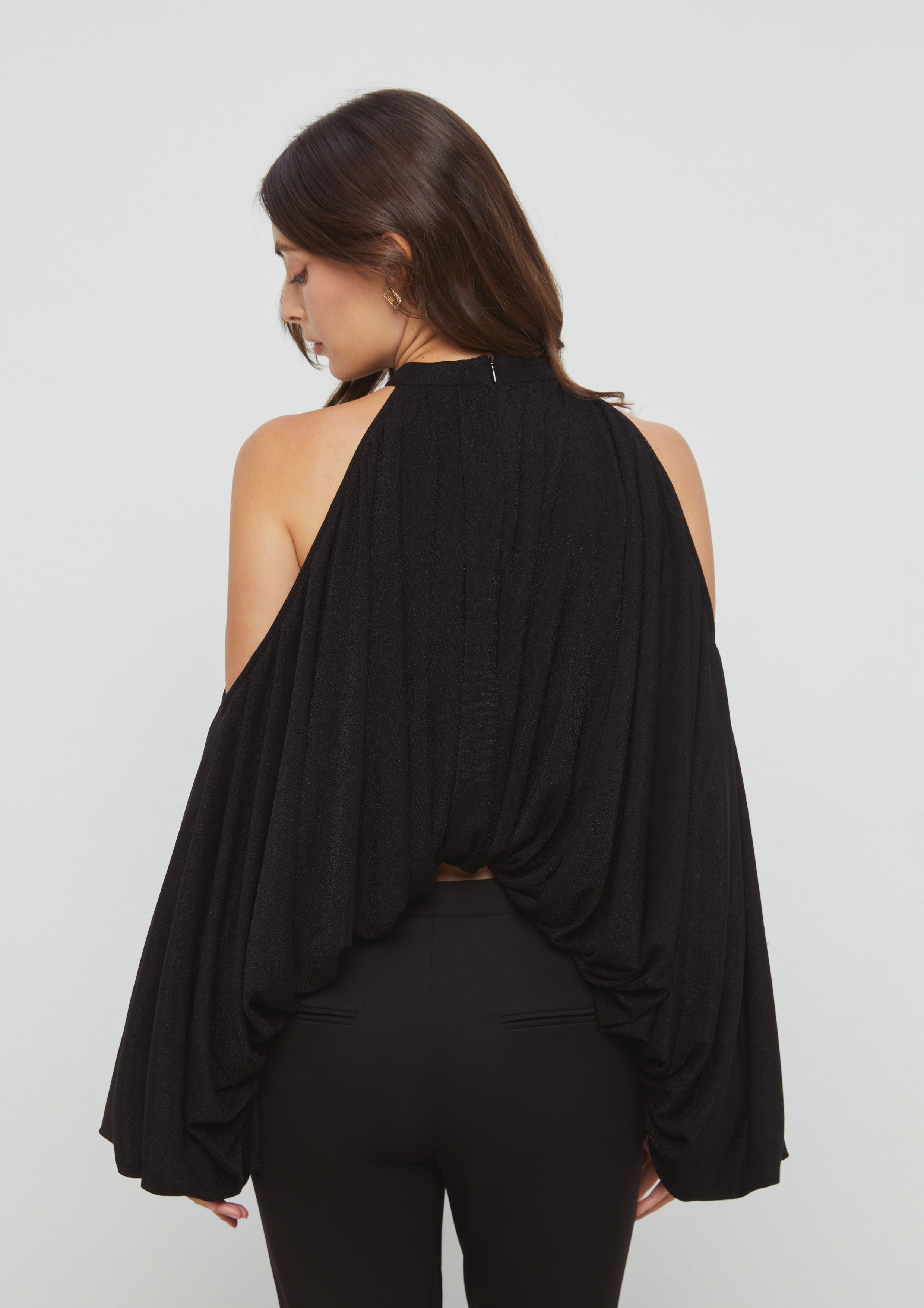 Glitter Cold Shoulder Top Gladiator